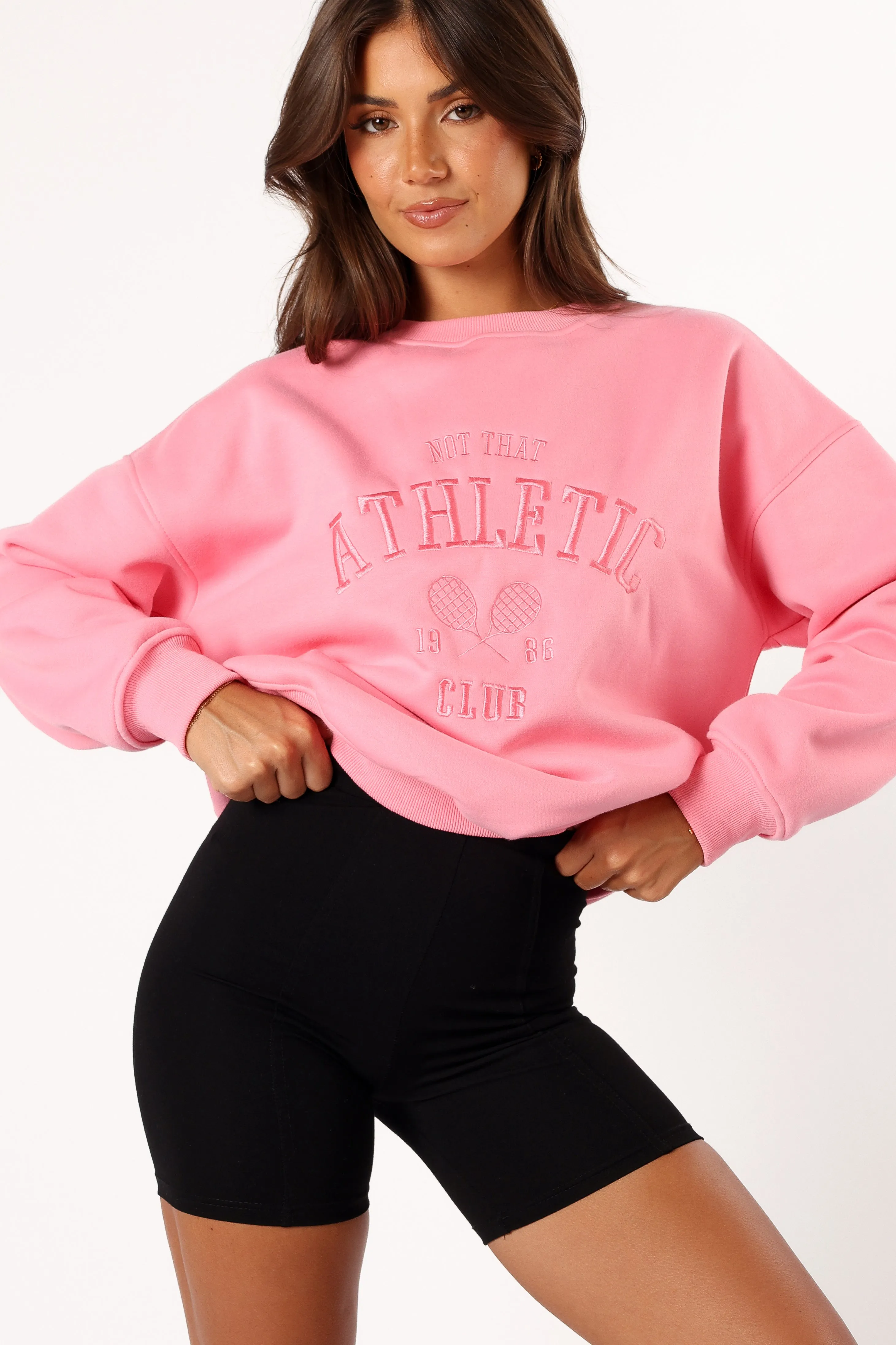 Cora Athletic Sweatshirt - Pink sold by Petal & Pup product image thumbnail 3