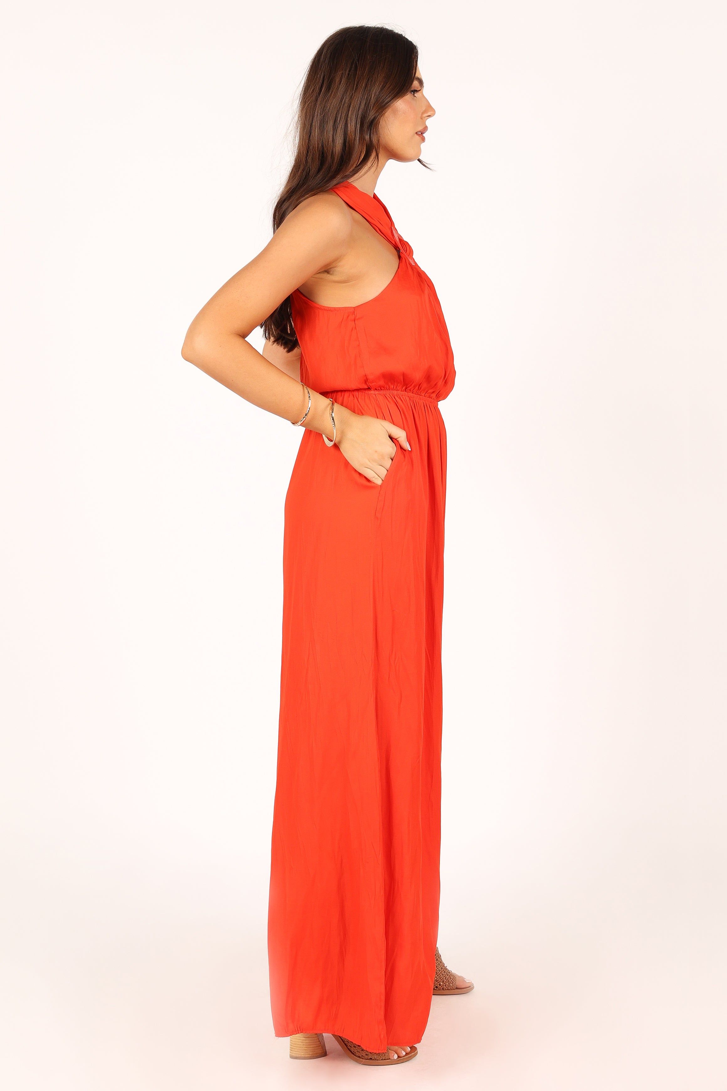 Dylan Wide Leg Jumpsuit - Red sold by Petal & Pup product image thumbnail 9