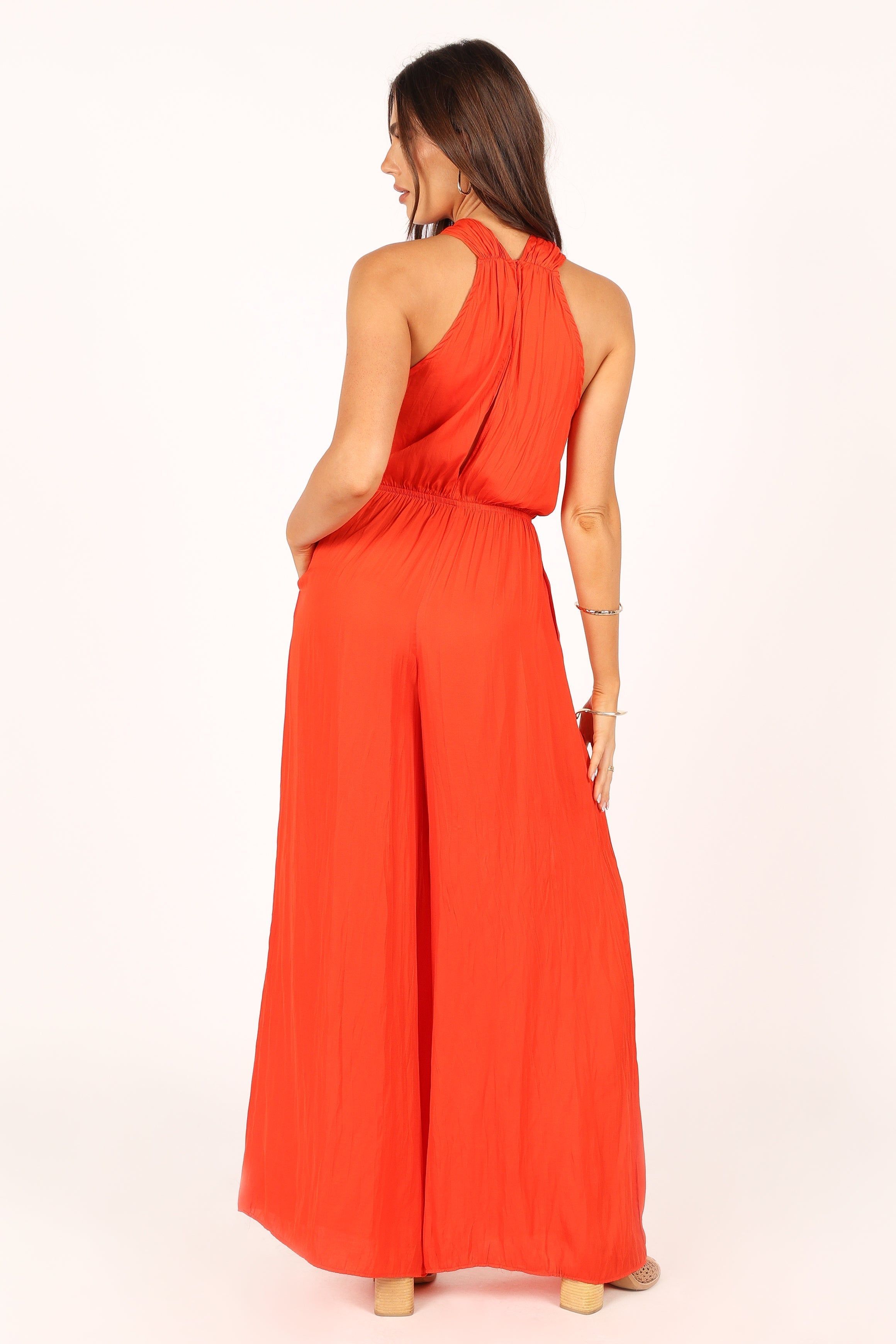 Dylan Wide Leg Jumpsuit - Red sold by Petal & Pup product image thumbnail 8