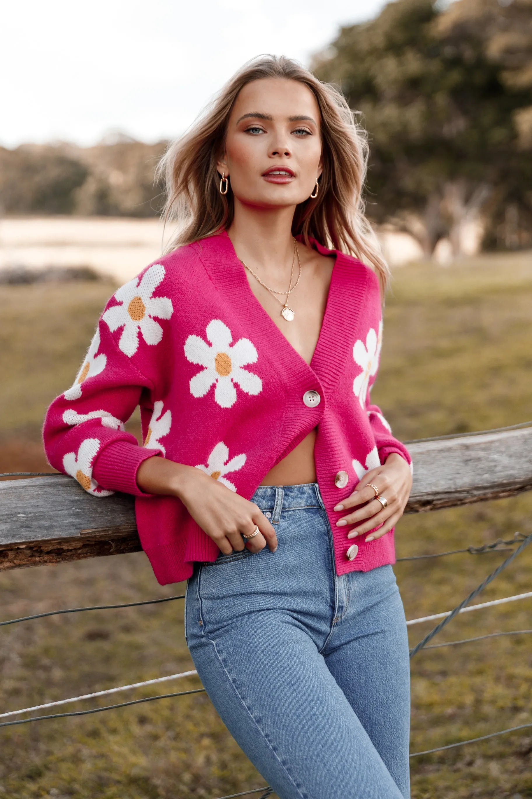 Daisy Cardigan - Orchid sold by Petal & Pup