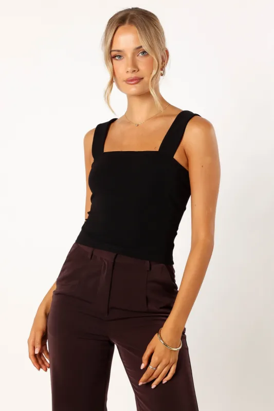 Yelena Top - Black sold by Petal & Pup