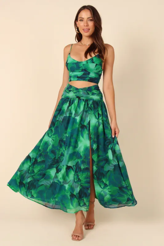 Angel Maxi Skirt - Green sold by Petal & Pup