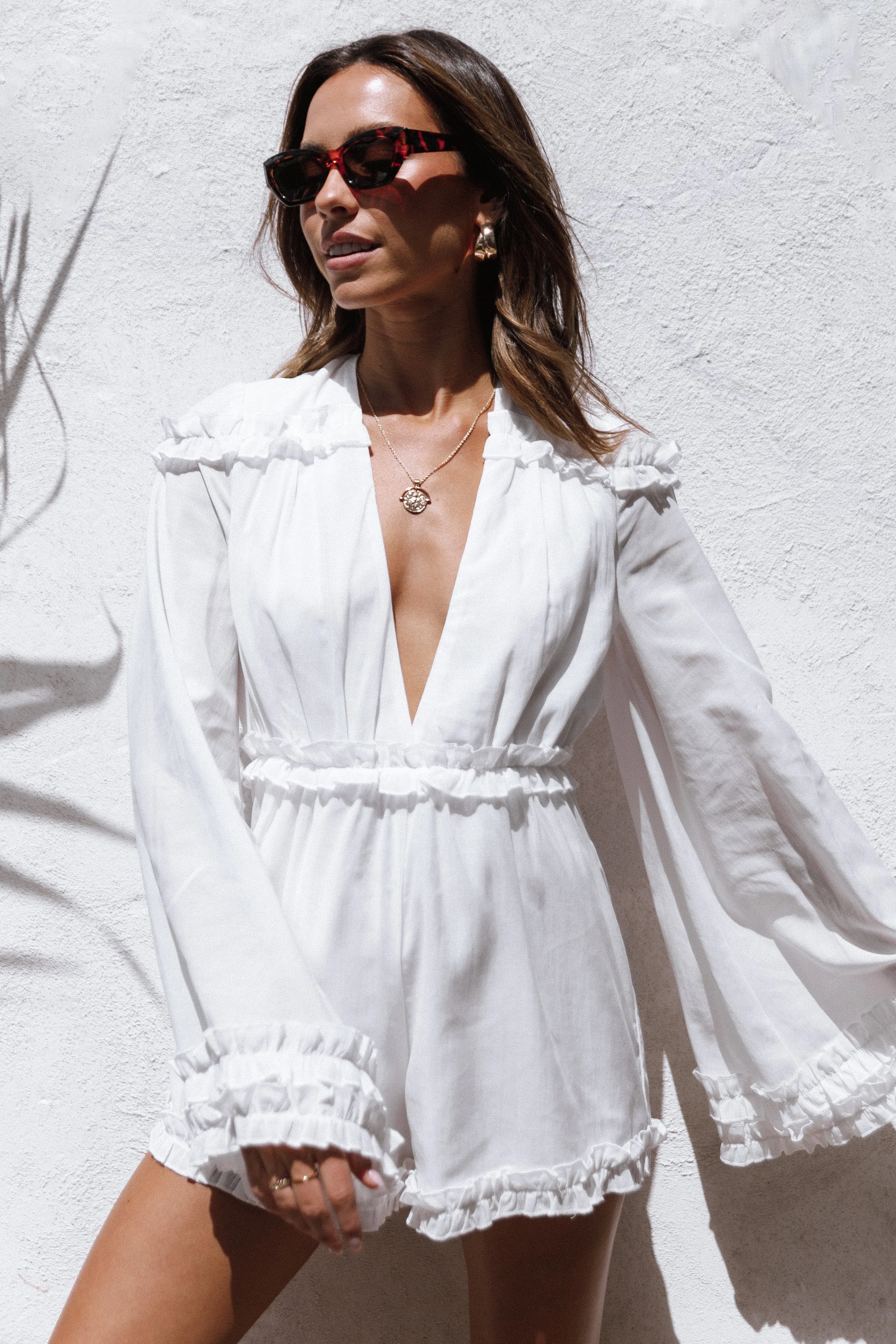 Bettina Romper - White sold by Petal & Pup product image thumbnail 2