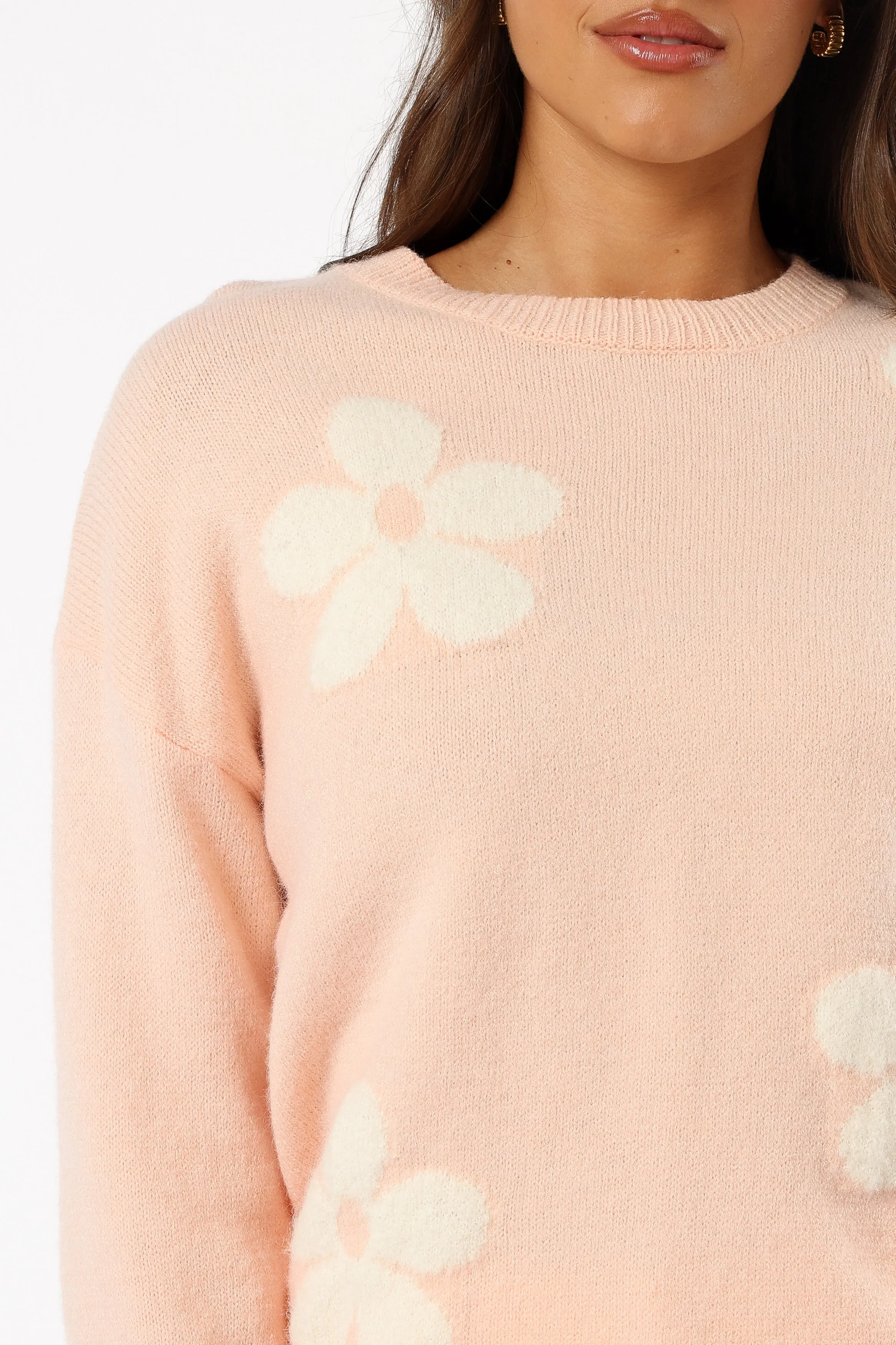 Charlie Flower Knit Sweater - Pink sold by Petal & Pup product image thumbnail 4