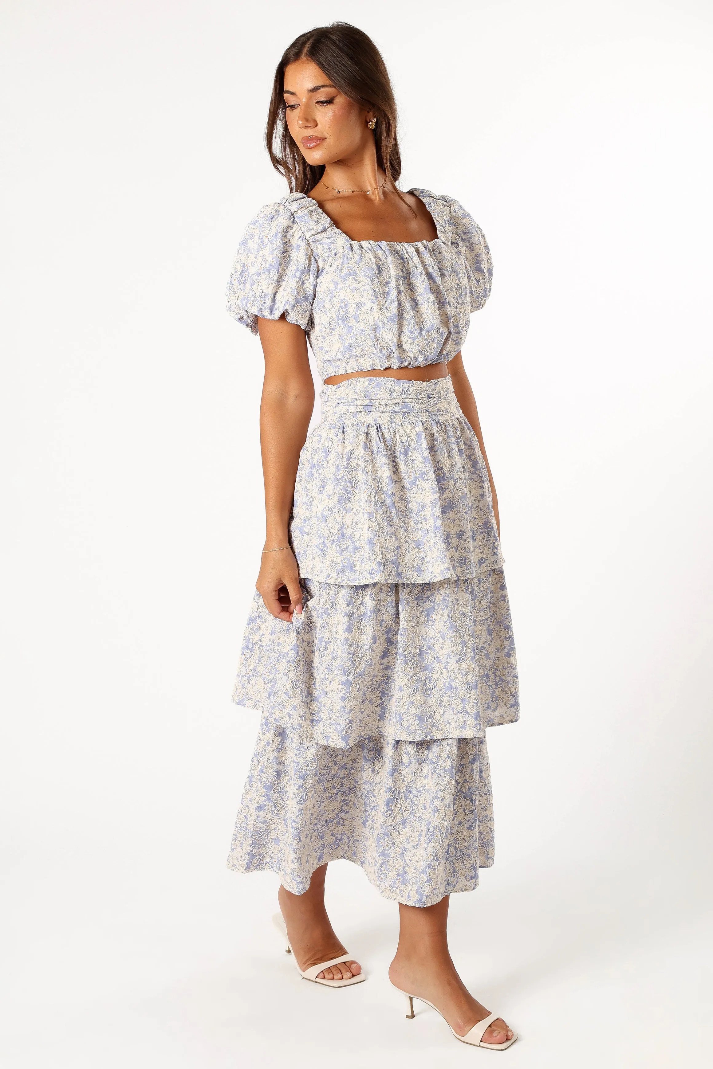 Breanna Two Piece Set - Dusty Blue sold by Petal & Pup product image thumbnail 5