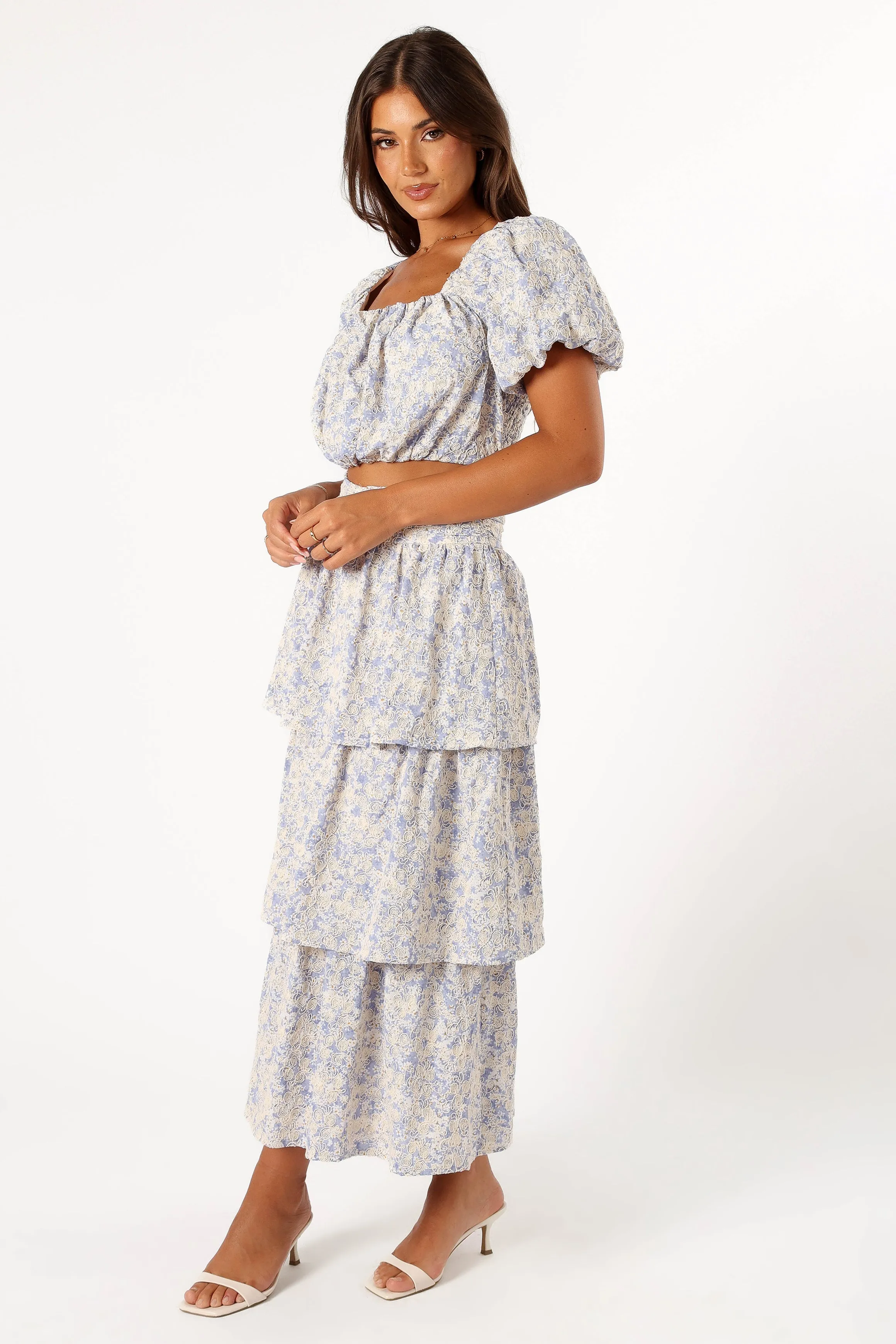 Breanna Two Piece Set - Dusty Blue sold by Petal & Pup product image thumbnail 3