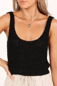 Jennifer Crop Top - Black sold by Petal & Pup