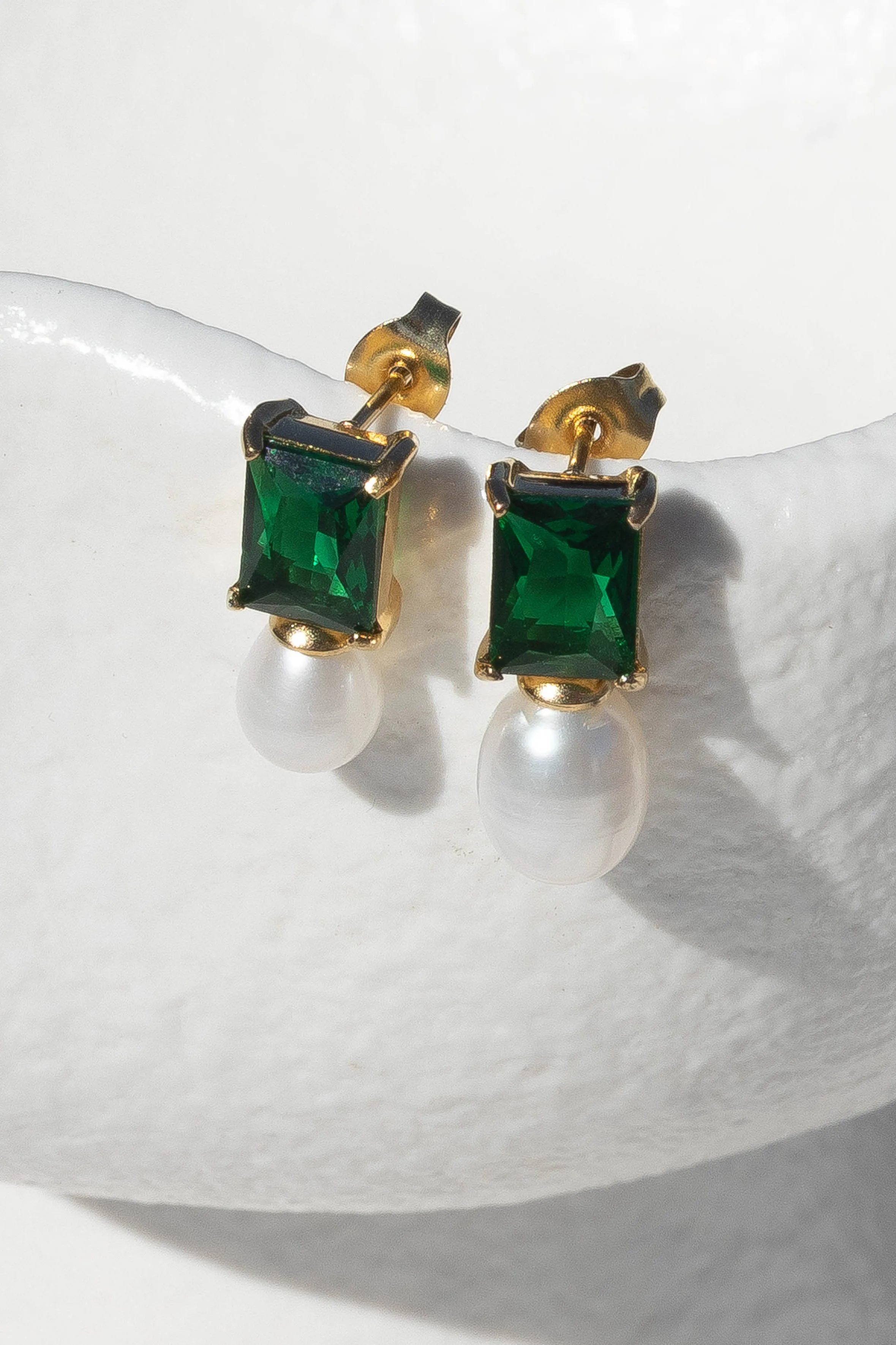 Cosmo Earrings - Green sold by Petal & Pup product image thumbnail 2
