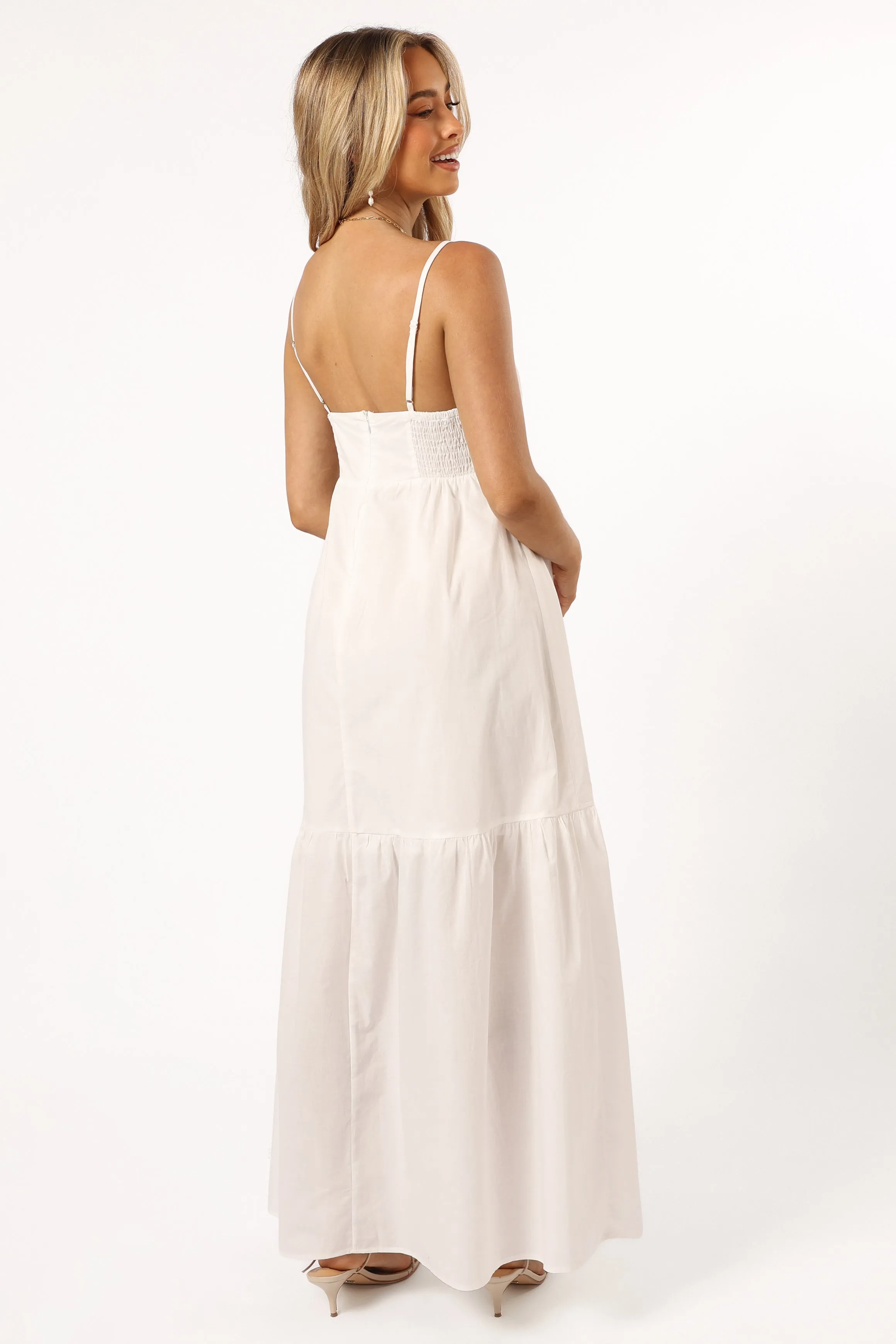 Bailey Maxi Dress - White sold by Petal & Pup product image thumbnail 3