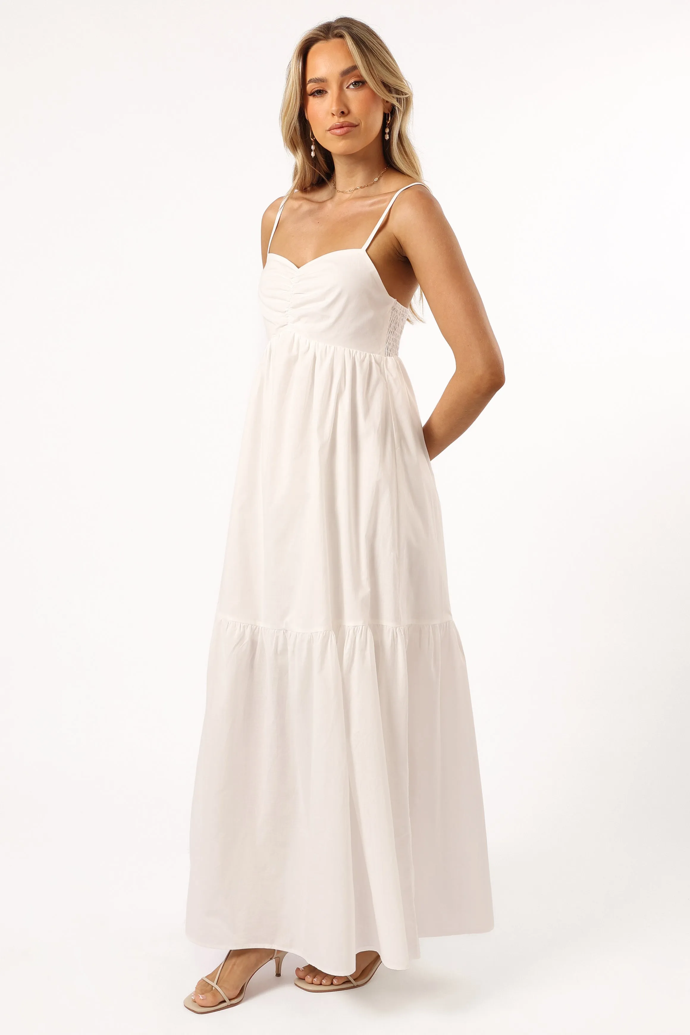 Bailey Maxi Dress - White sold by Petal & Pup product image thumbnail 2
