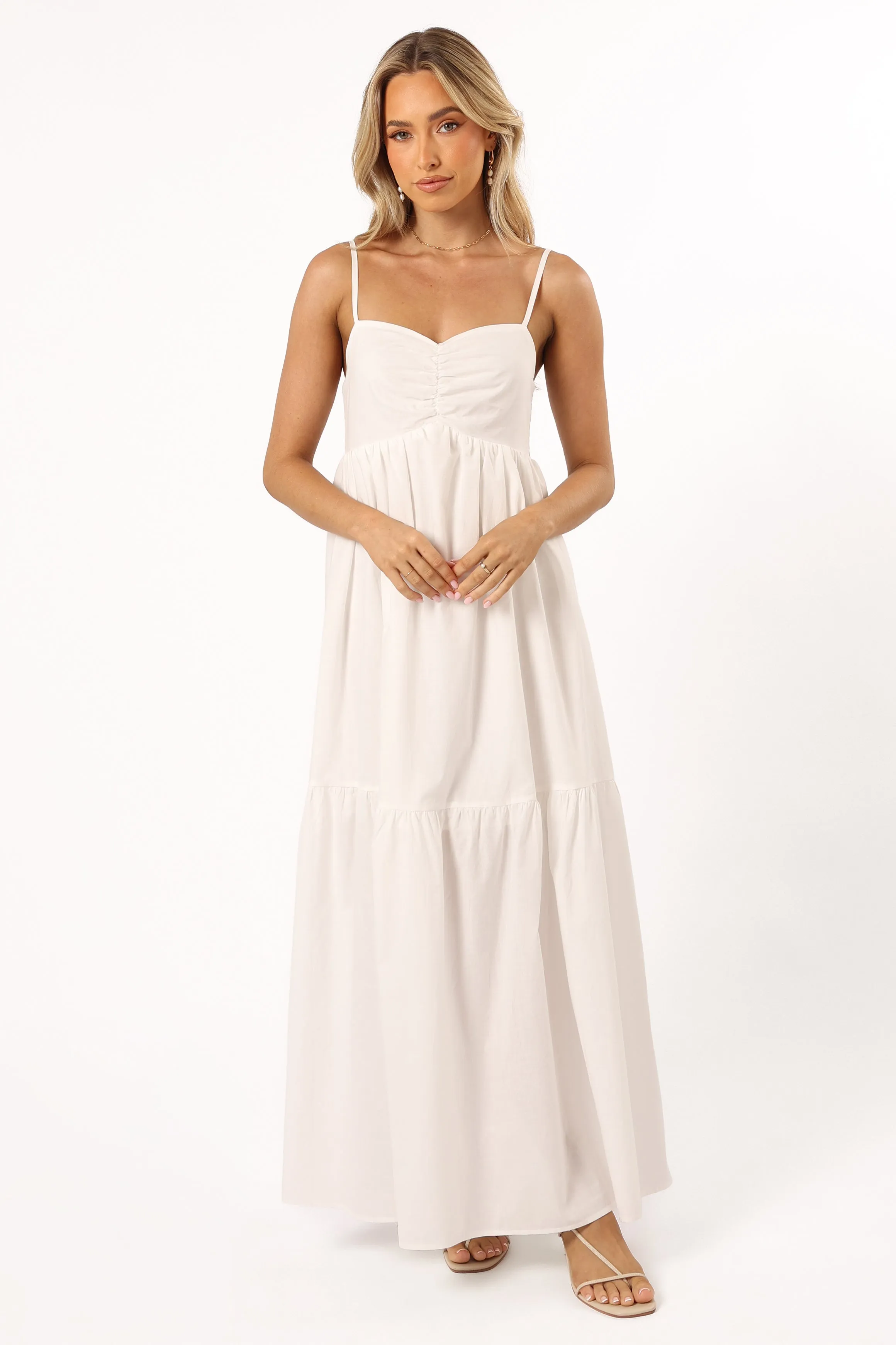 Bailey Maxi Dress - White sold by Petal & Pup product image thumbnail 5