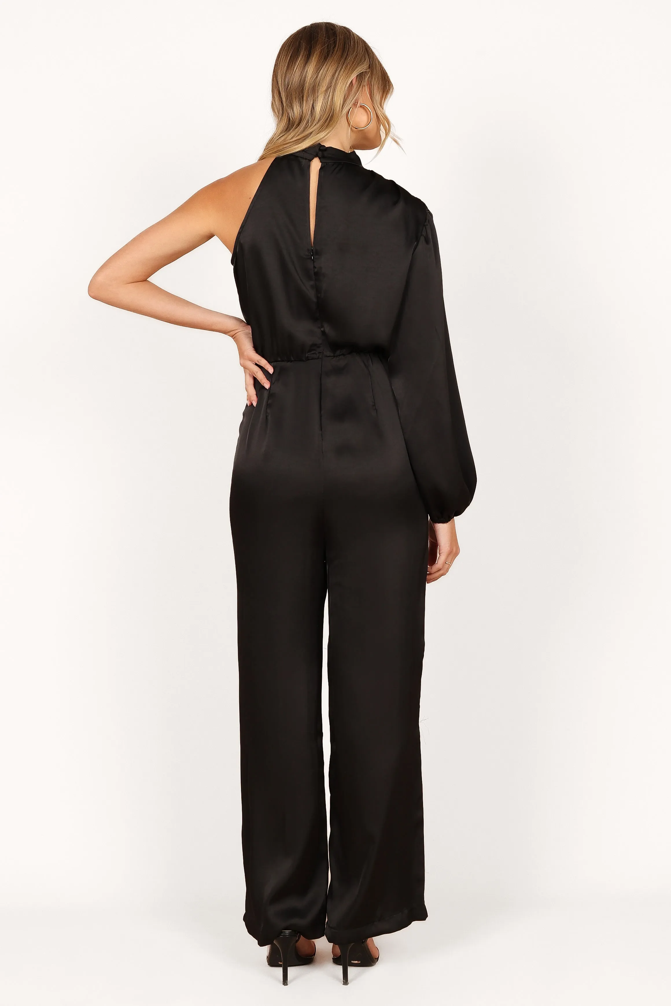 Savannah One Sleeve Jumpsuit - Black sold by Petal & Pup product image thumbnail 4