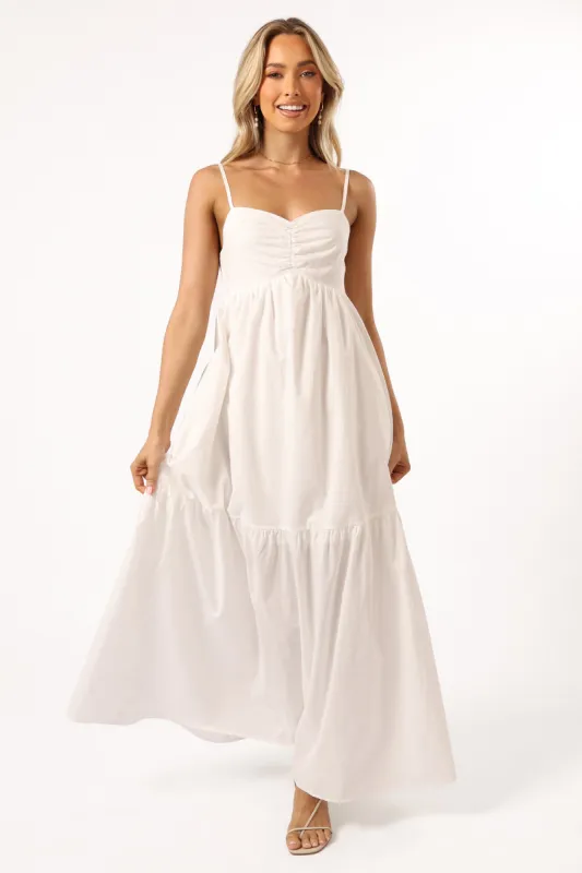 Bailey Maxi Dress - White sold by Petal & Pup