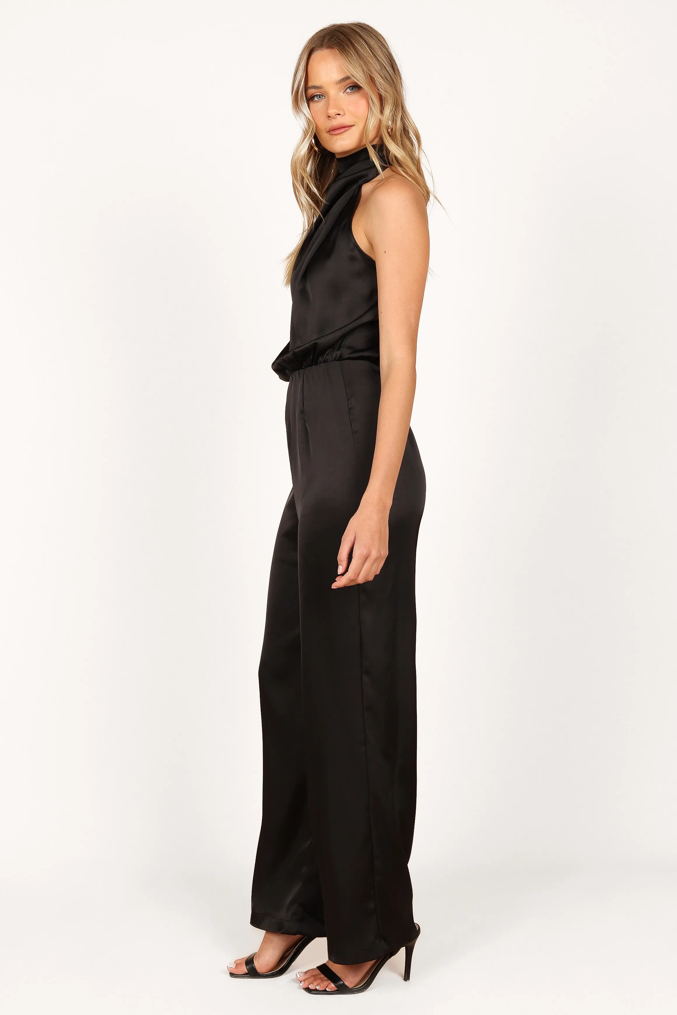 Savannah One Sleeve Jumpsuit - Black sold by Petal & Pup product image thumbnail 3