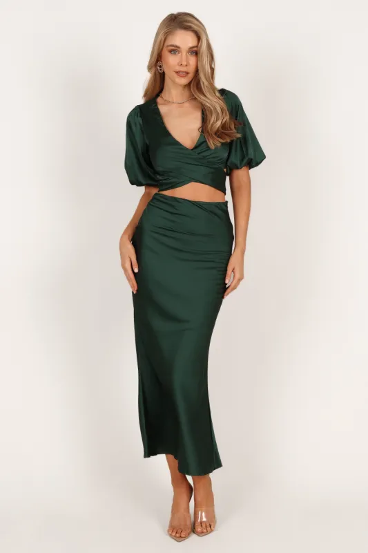 Lucy Two Piece Set - Emerald sold by Petal & Pup