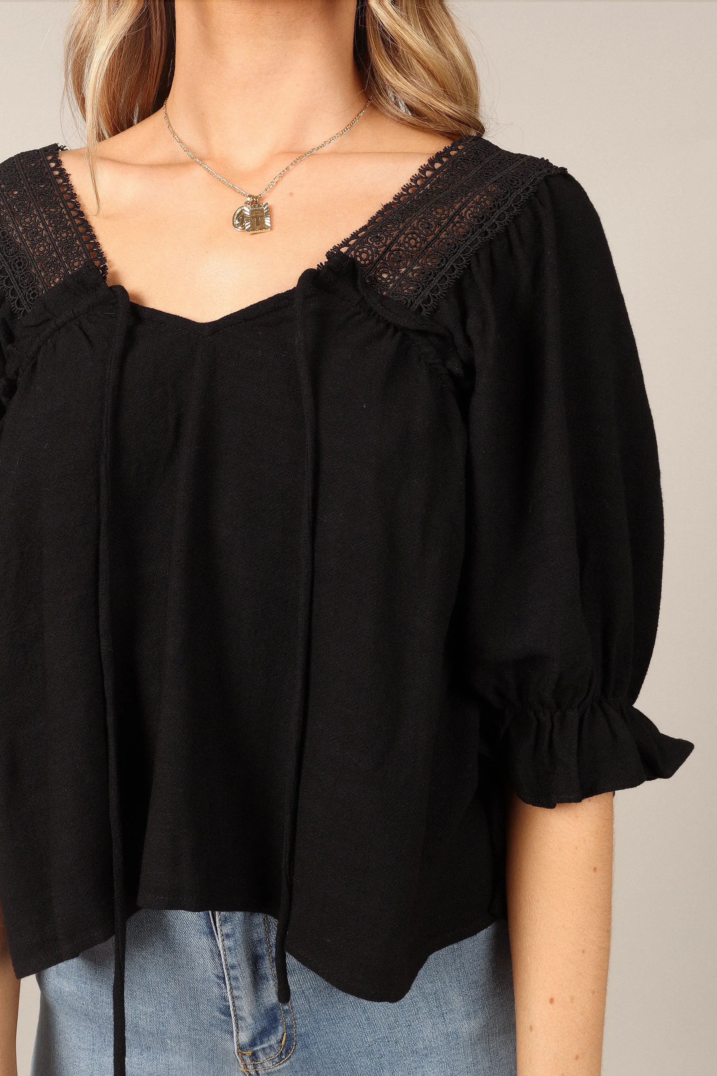 Frankie Top - Black sold by Petal & Pup product image thumbnail 3