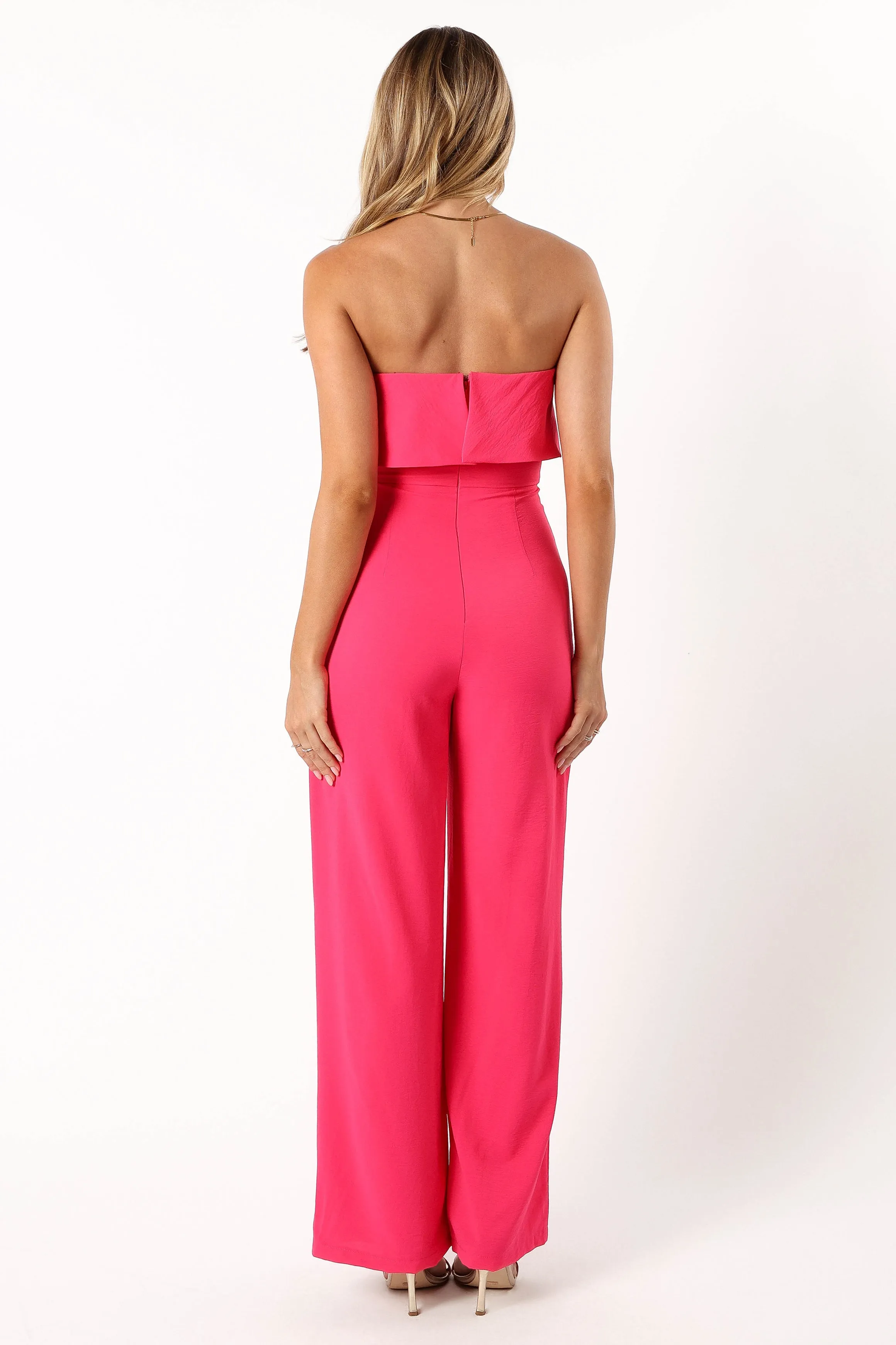 Annabella Strapless Jumpsuit - Hot Pink sold by Petal & Pup product image thumbnail 5