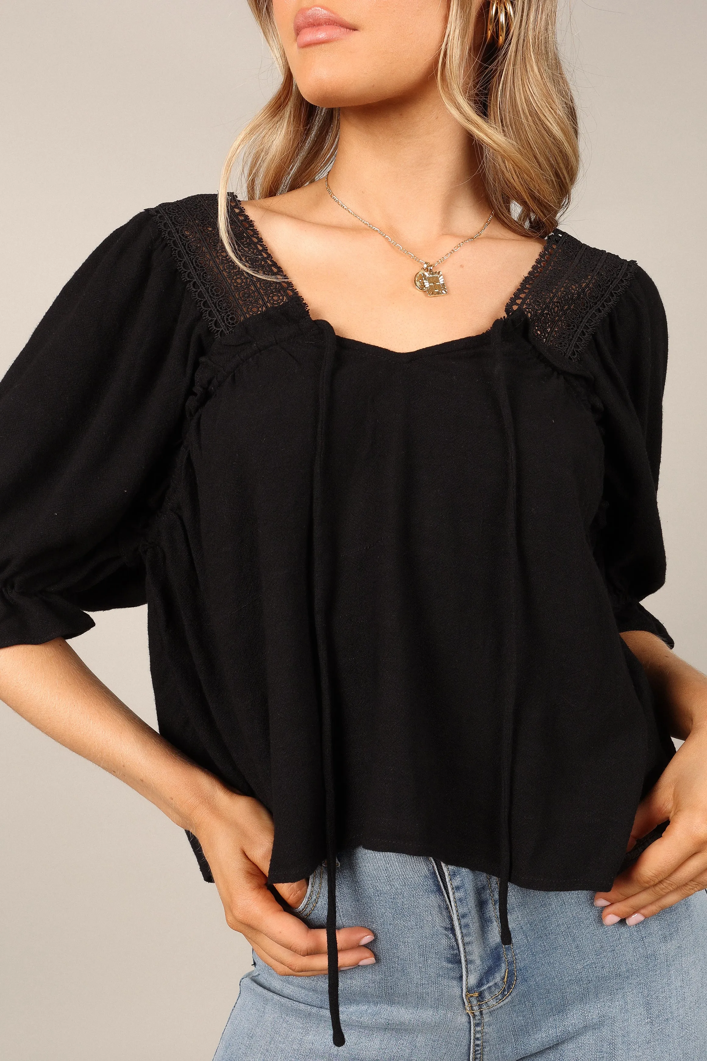 Frankie Top - Black sold by Petal & Pup product image thumbnail 4