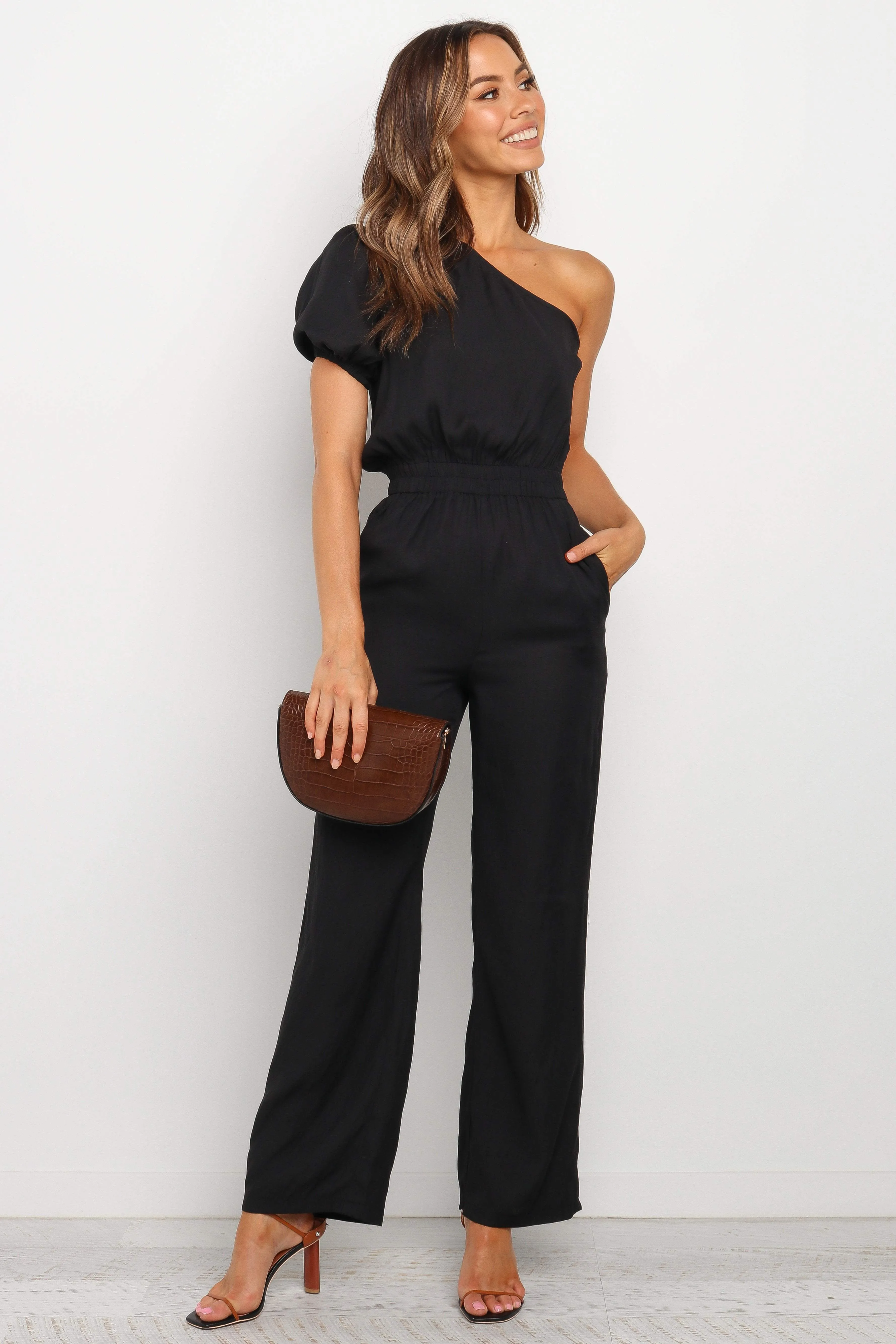 Lancey Jumpsuit - Black sold by Petal & Pup
