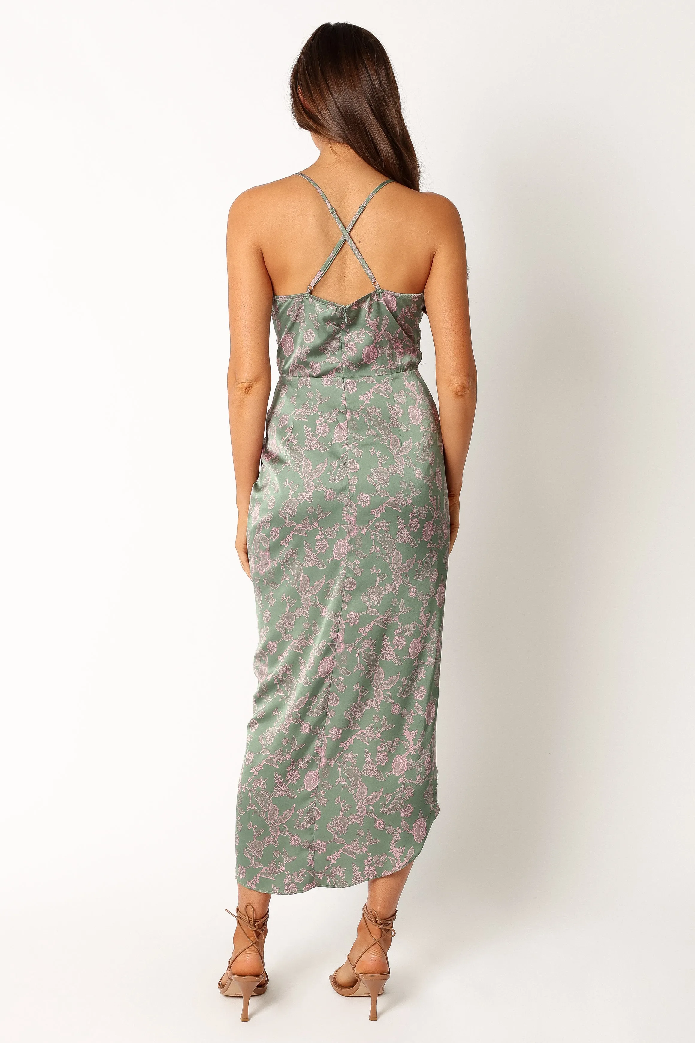 Mackenzie Midi Dress - Green Print sold by Petal & Pup product image thumbnail 4
