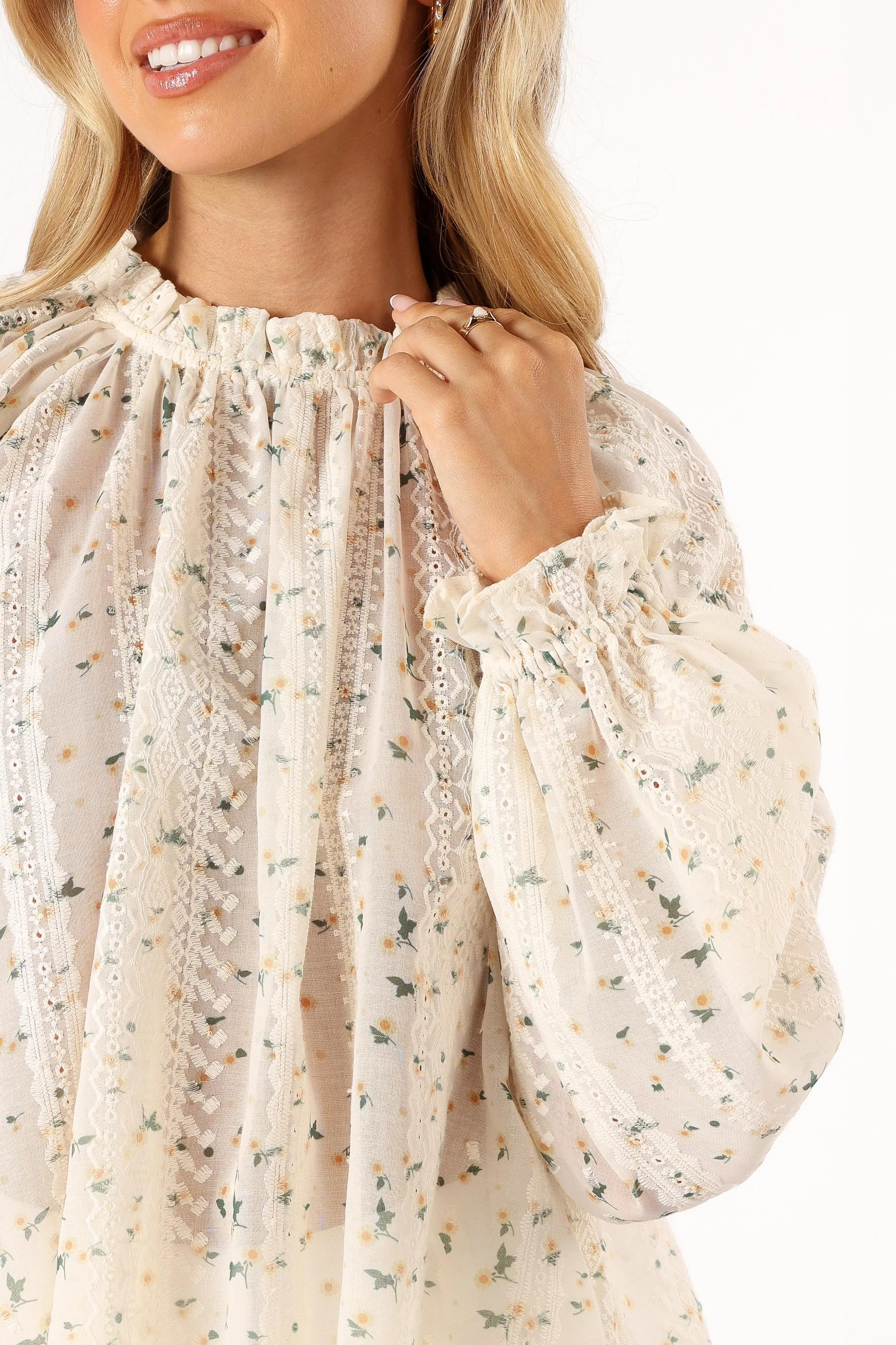 Annie Long Sleeve Top - Yellow Floral sold by Petal & Pup product image thumbnail 2
