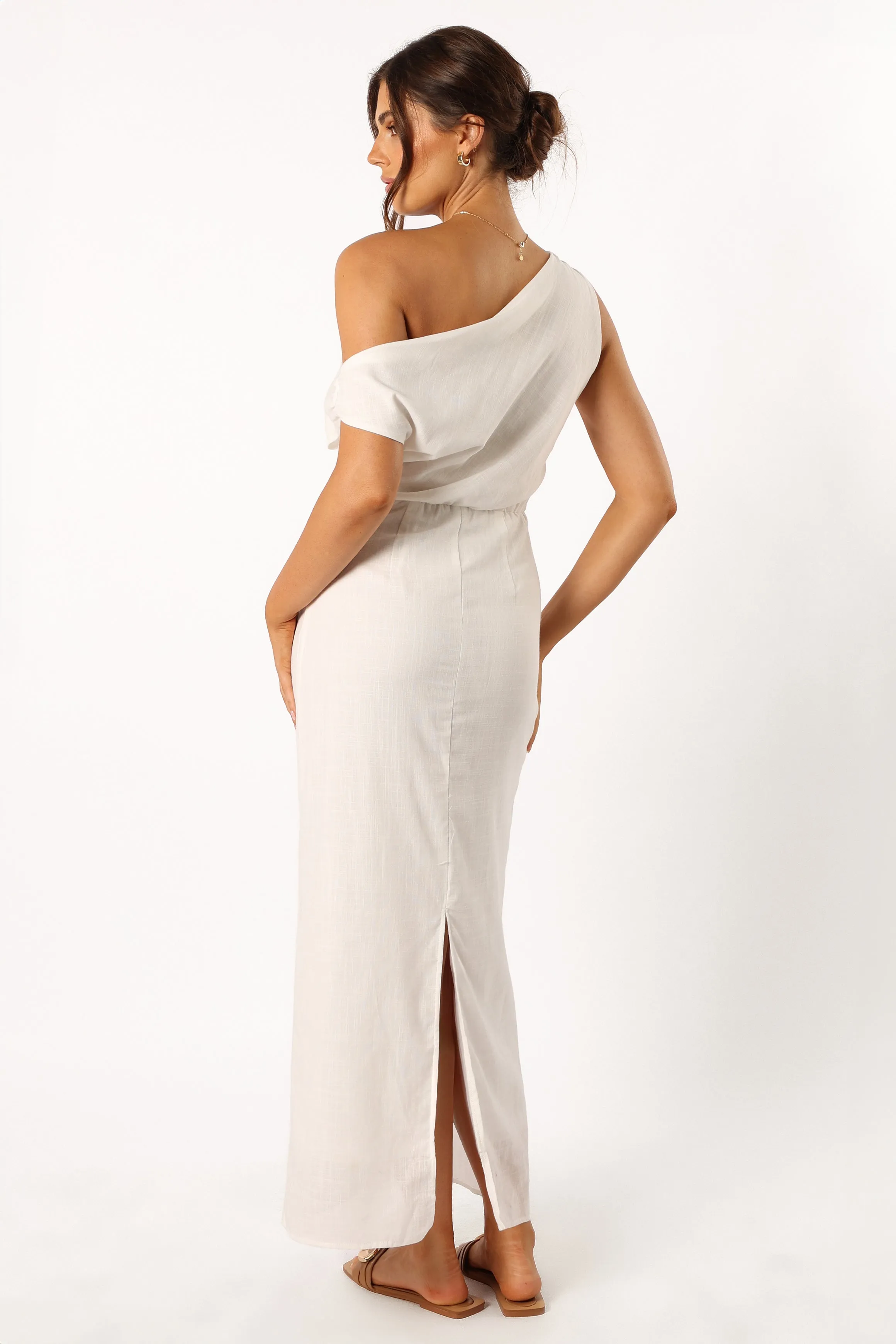 Cosma Off Shoulder Maxi Dress - White sold by Petal & Pup product image thumbnail 3
