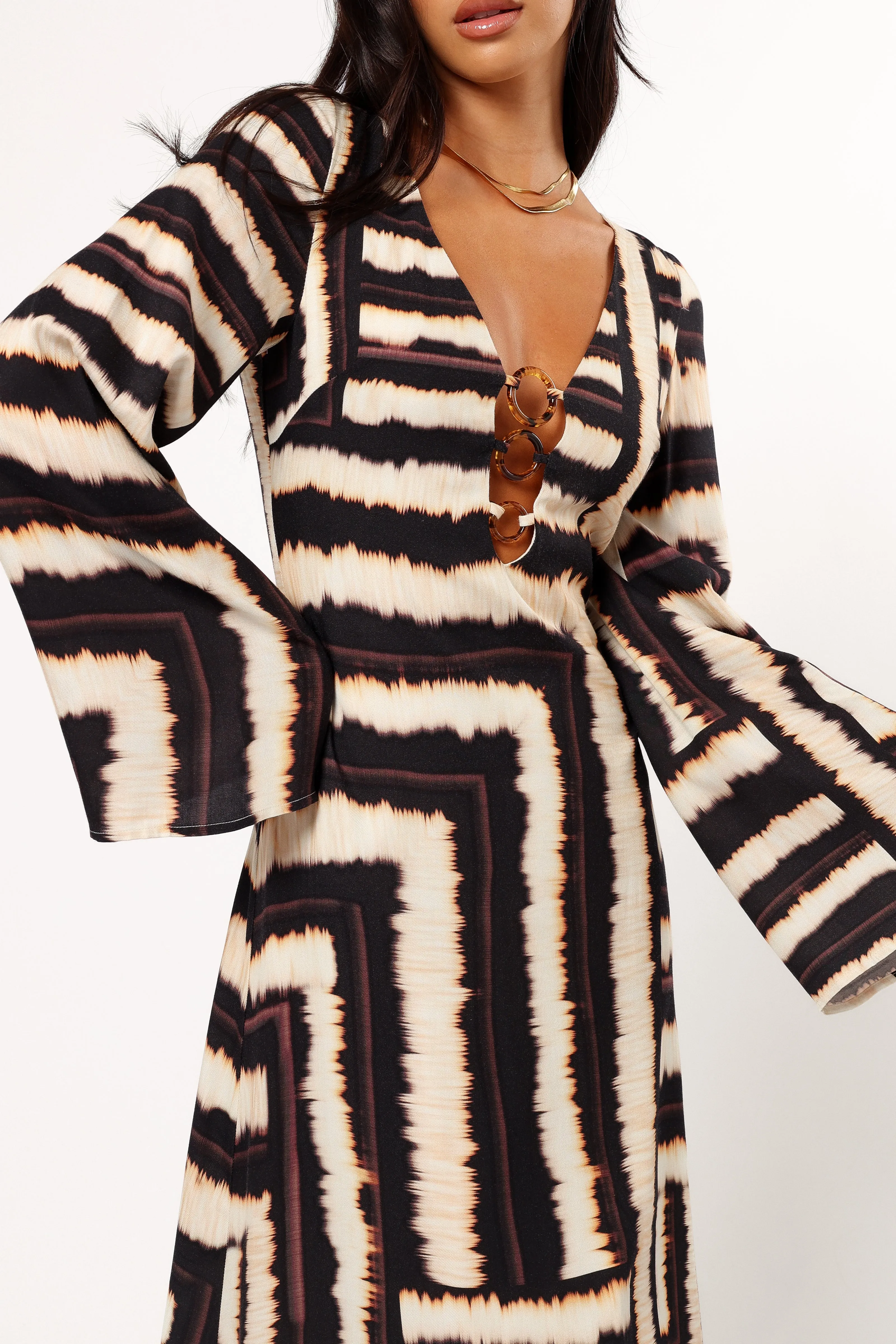 Azure Maxi Dress - Noria Print sold by Petal & Pup product image thumbnail 4