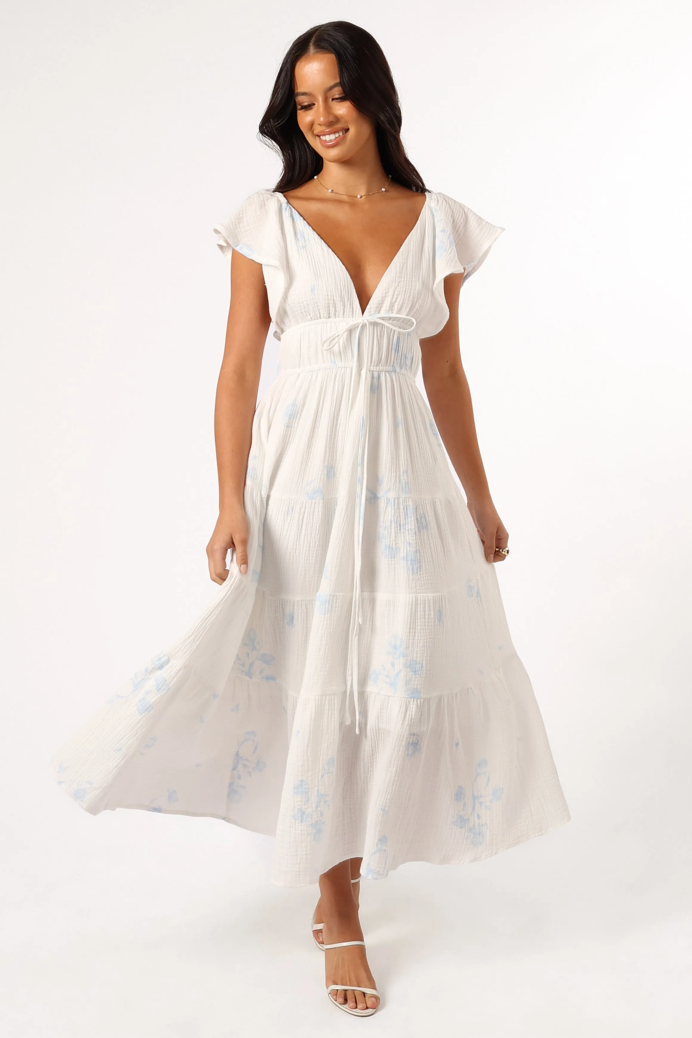 Elowen Midi Dress - Off White sold by Petal & Pup