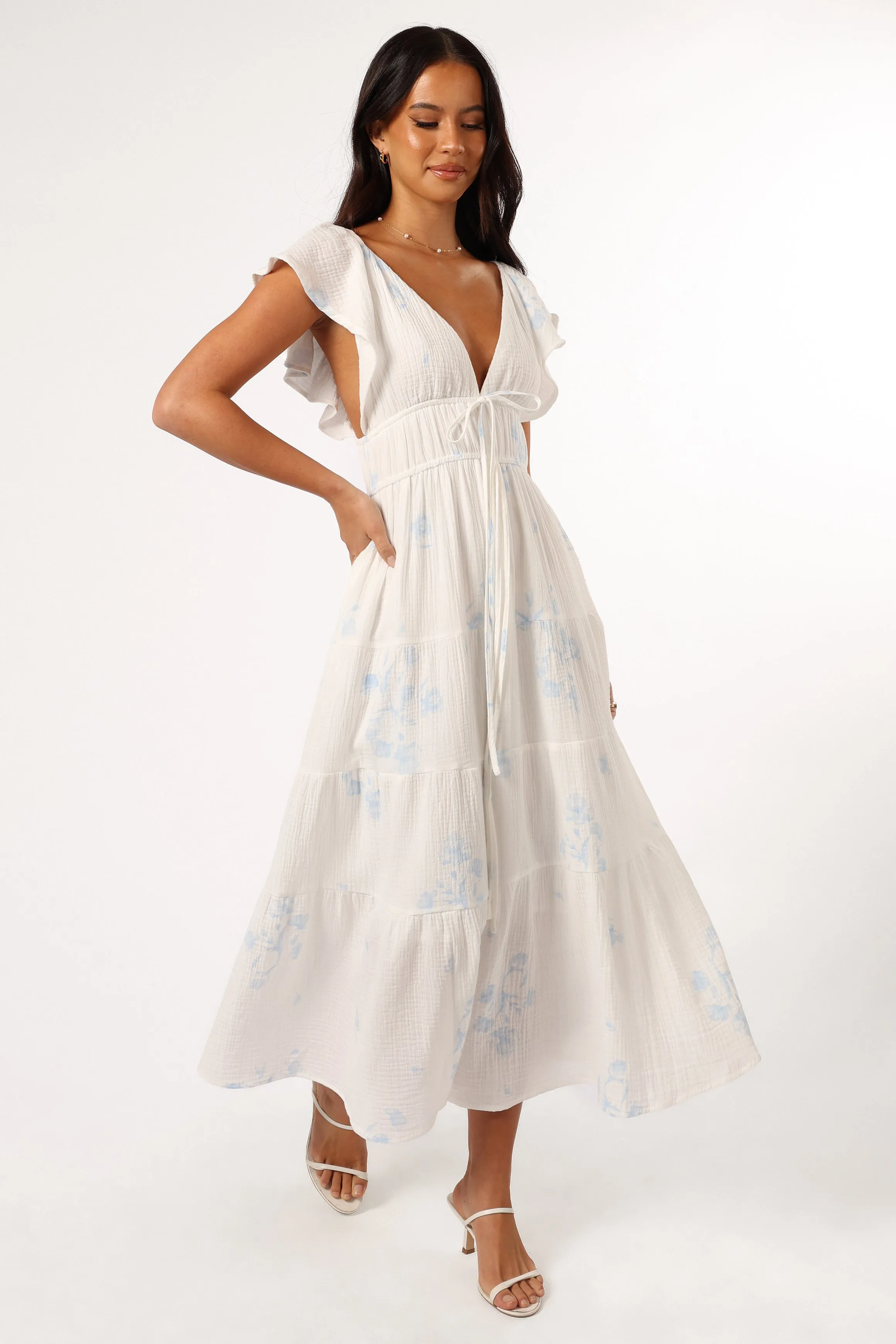 Elowen Midi Dress - Off White sold by Petal & Pup product image thumbnail 4