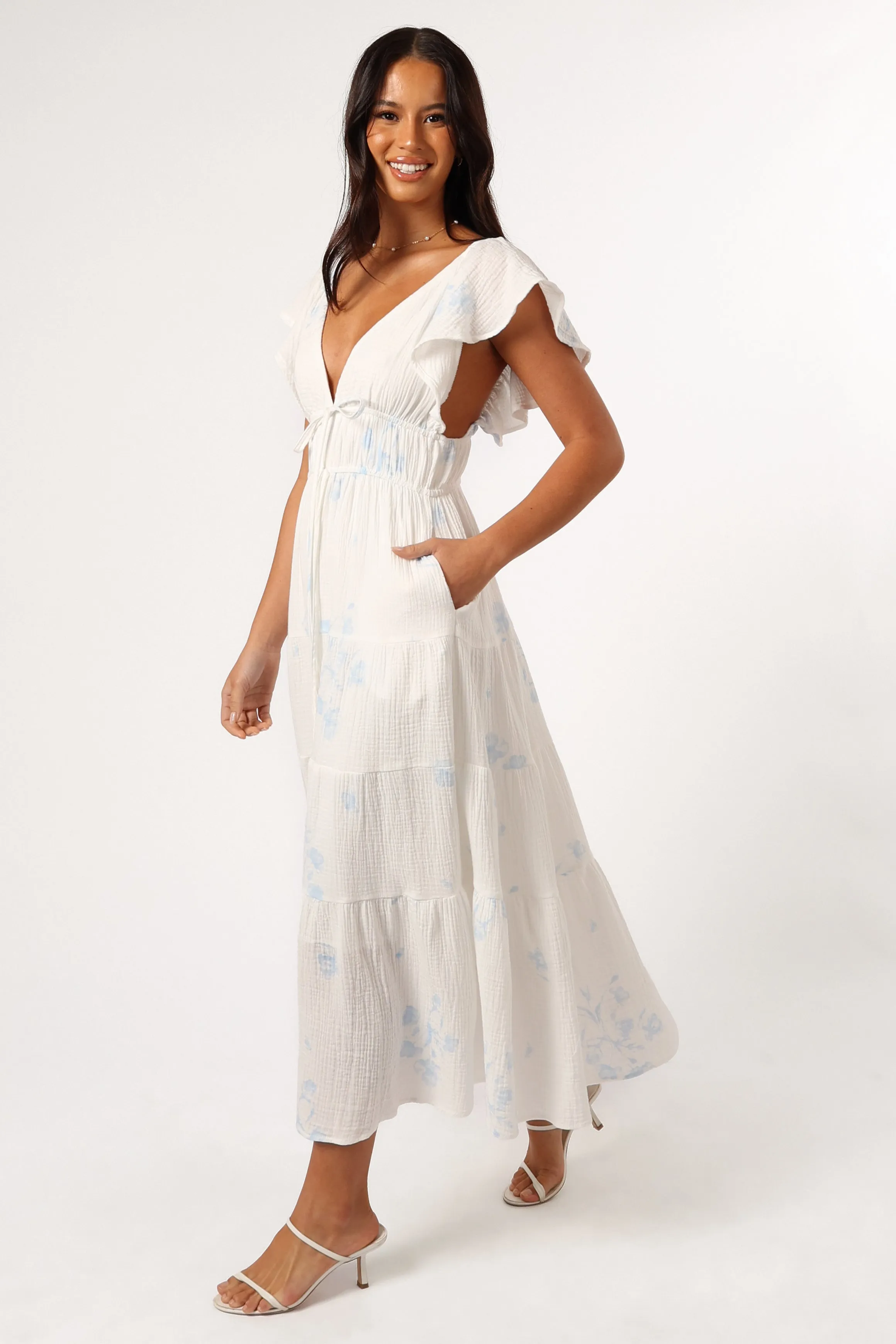 Elowen Midi Dress - Off White sold by Petal & Pup product image thumbnail 2