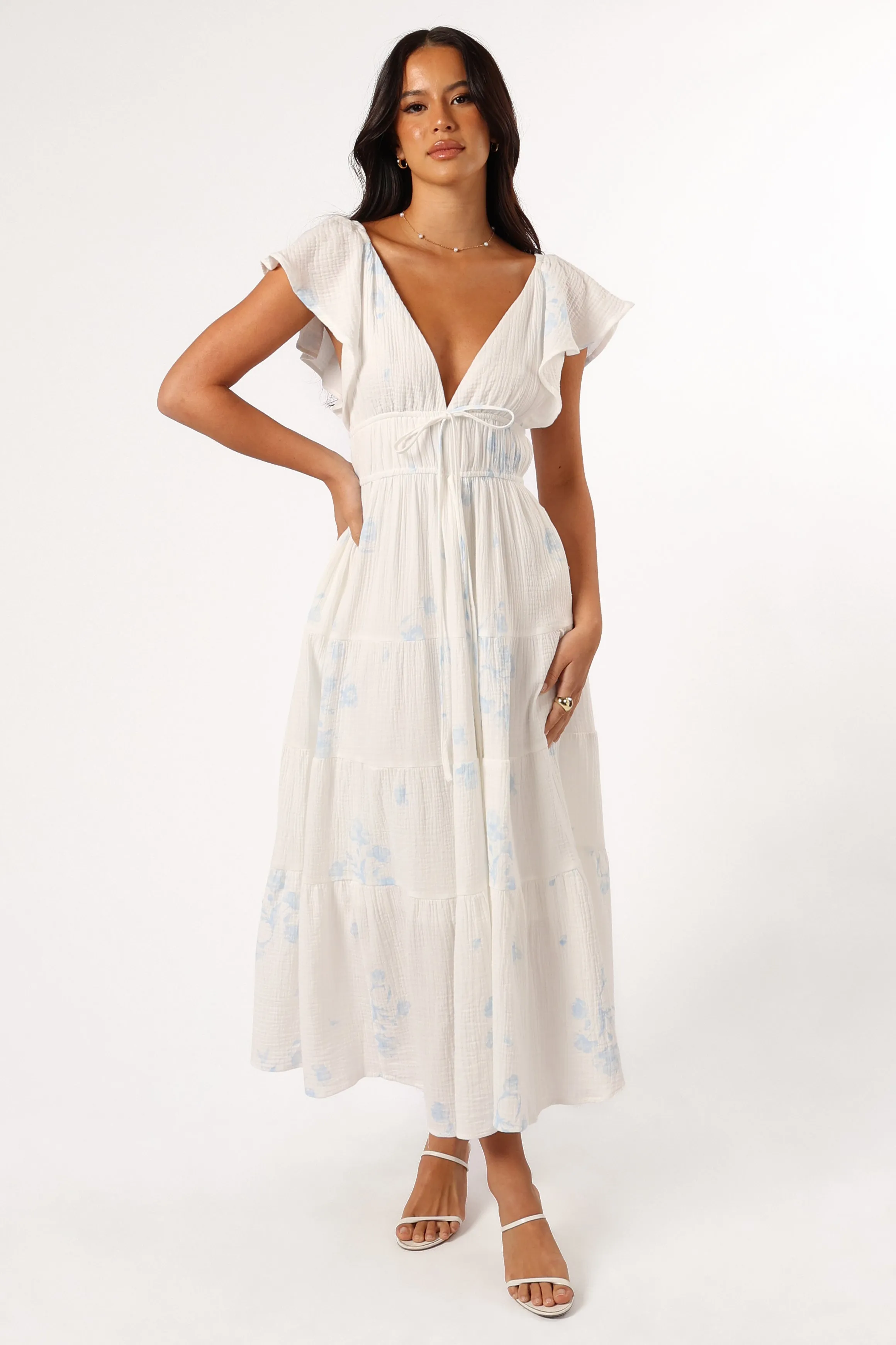 Elowen Midi Dress - Off White sold by Petal & Pup product image thumbnail 5