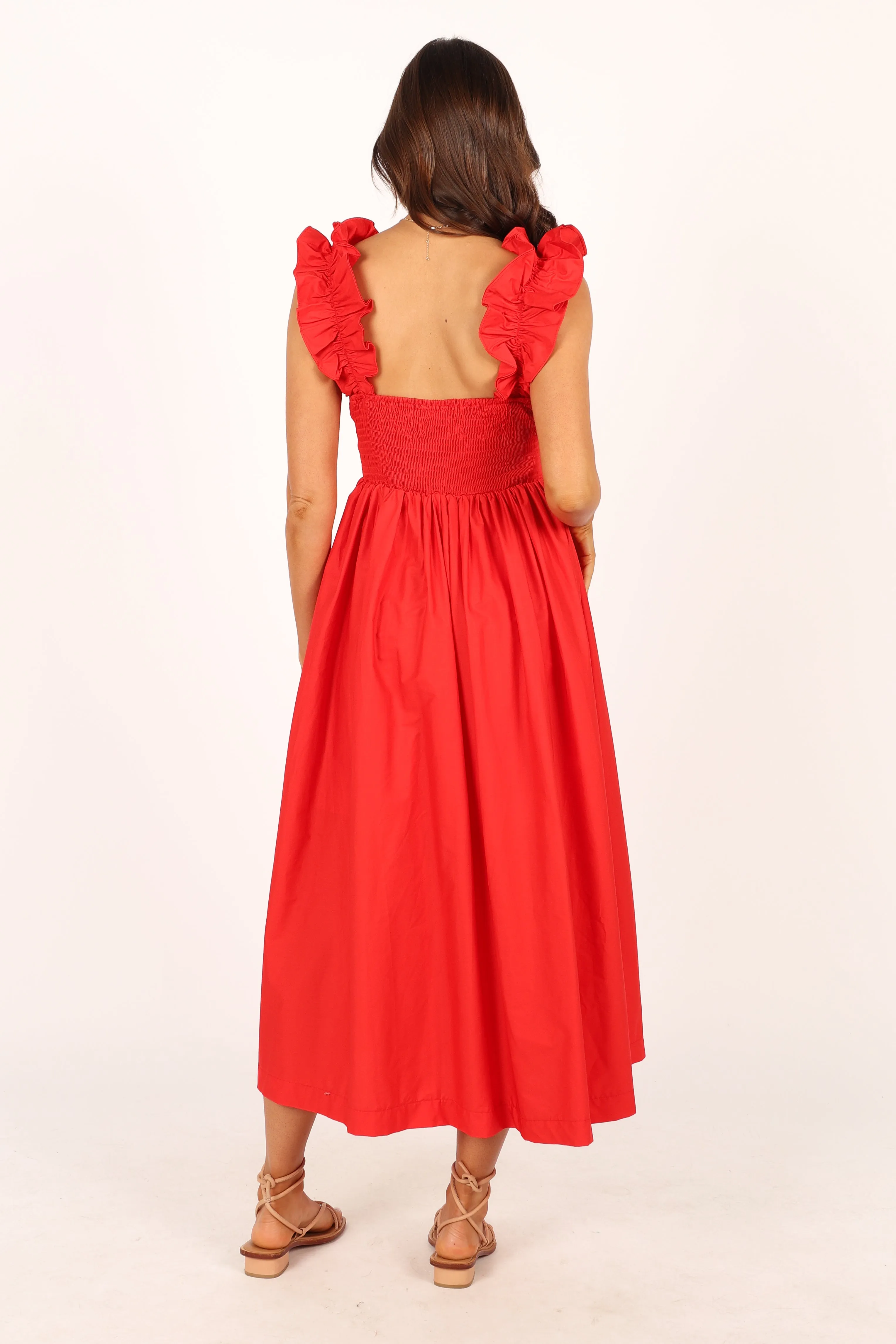 Pita Midi Dress - Red sold by Petal & Pup product image thumbnail 5