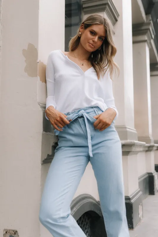 Meesa Top - White sold by Petal & Pup