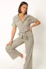 Demi Contrast Stitch Jumpsuit - Olive sold by Petal & Pup