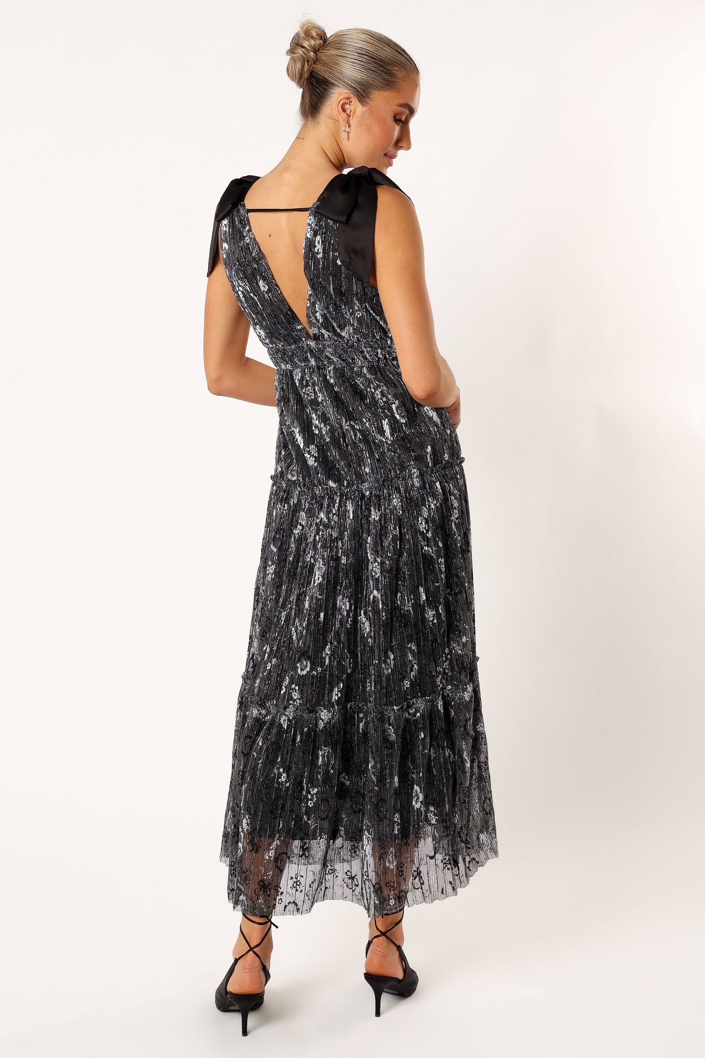 Coco Midi Dress - Black Silver sold by Petal & Pup product image thumbnail 5