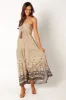 Harlow Halterneck Maxi Dress - Multicoloured sold by Petal & Pup