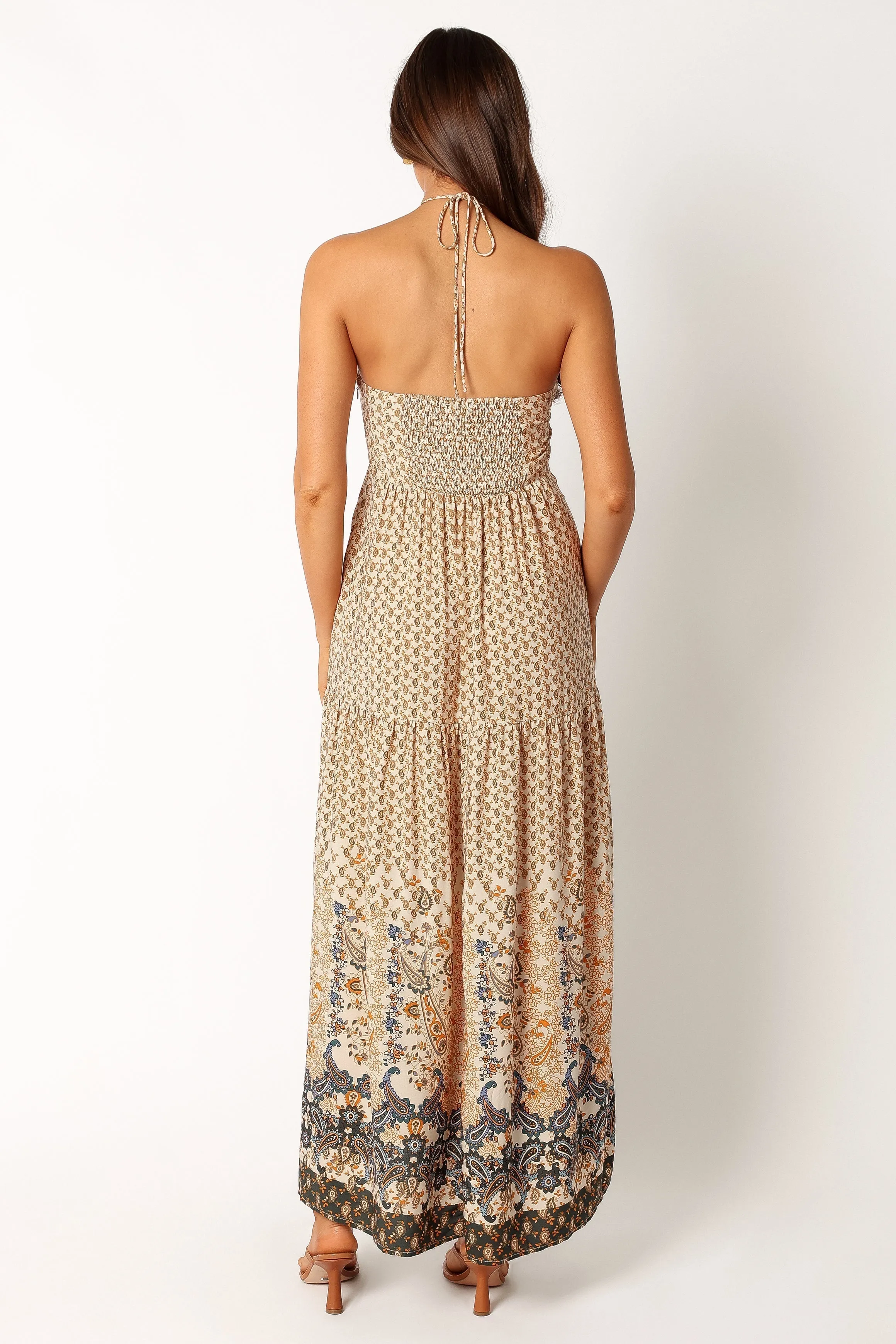Harlow Halterneck Maxi Dress - Multicoloured sold by Petal & Pup product image thumbnail 4
