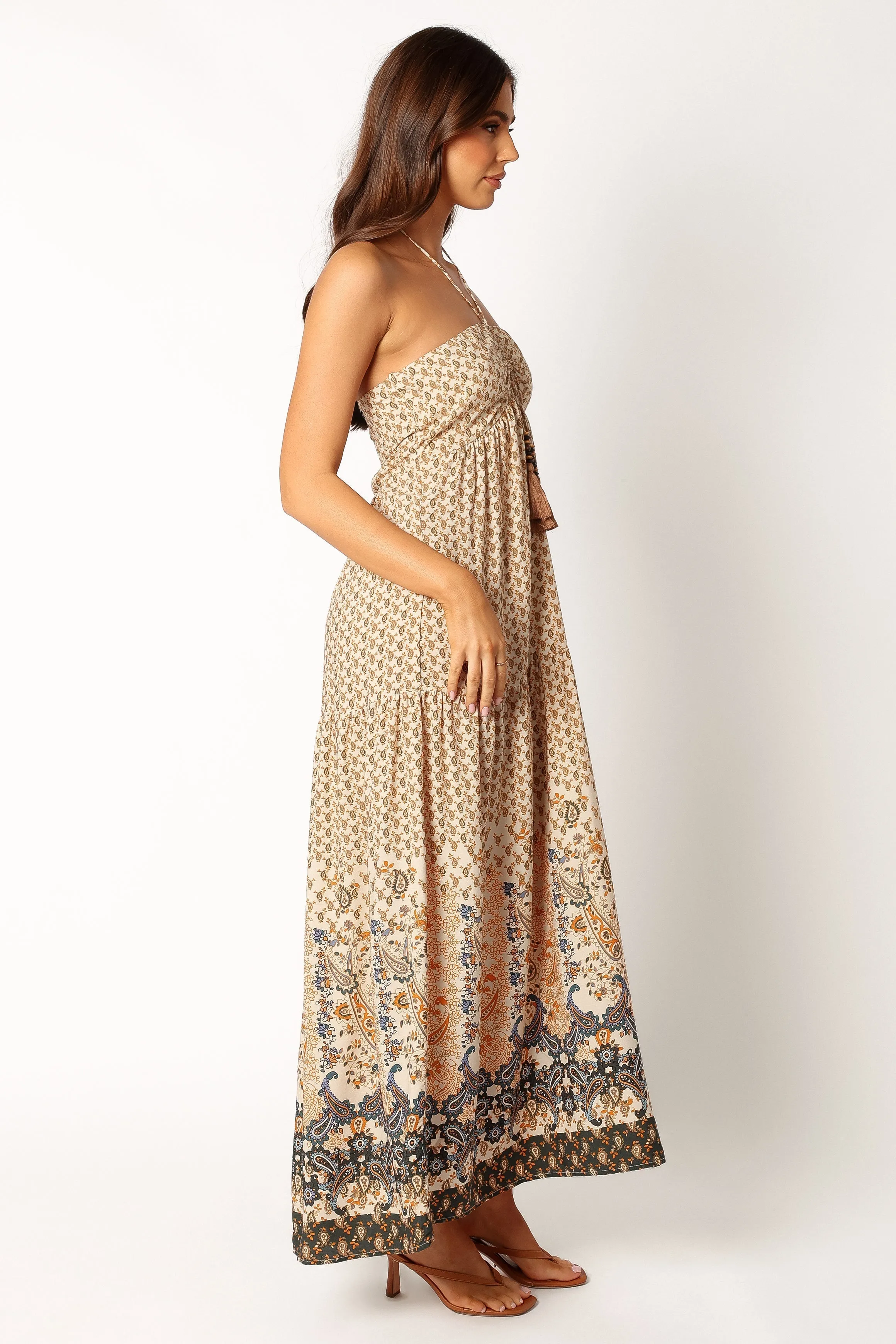 Harlow Halterneck Maxi Dress - Multicoloured sold by Petal & Pup product image thumbnail 5