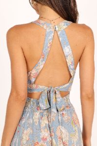 Newell Dress - Blue sold by Petal & Pup