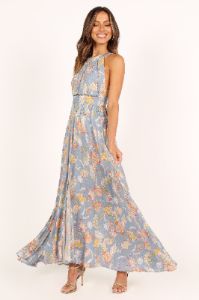 Newell Dress - Blue sold by Petal & Pup