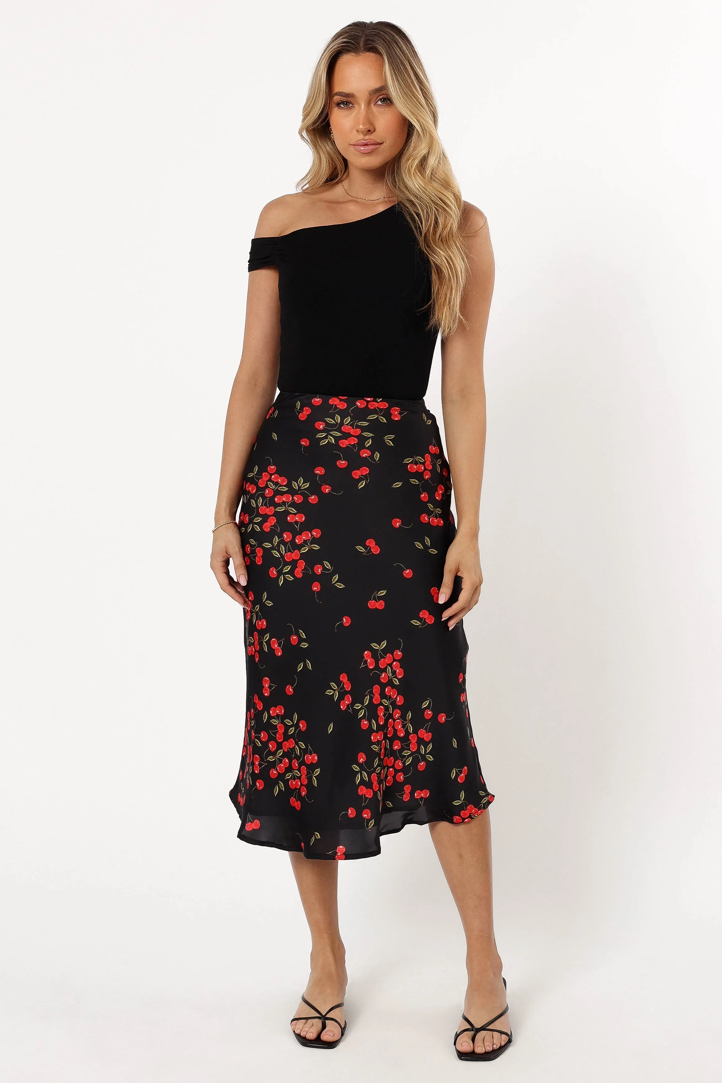 Annia Midi Skirt - Cherry sold by Petal & Pup product image thumbnail 3