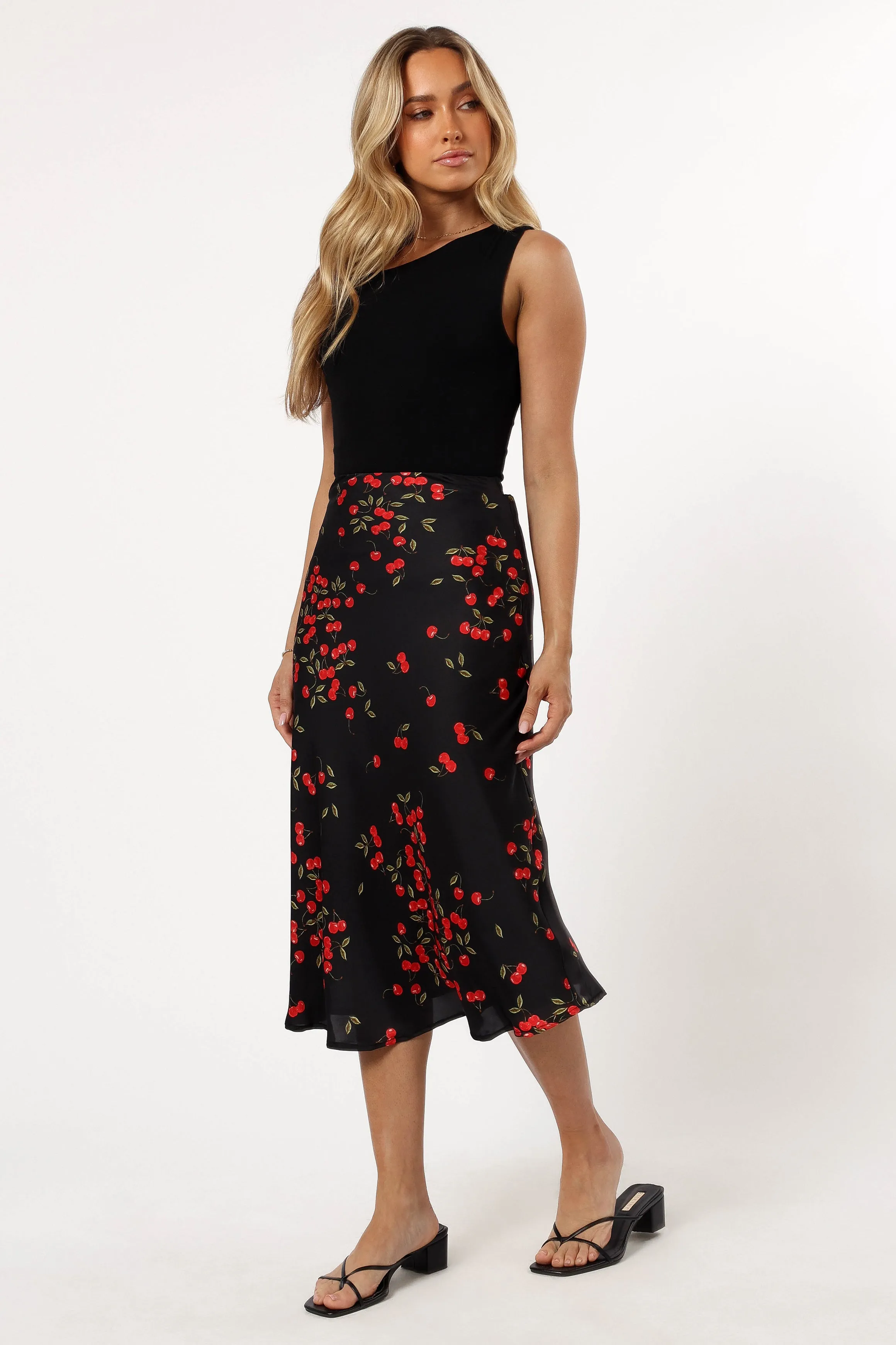 Annia Midi Skirt - Cherry sold by Petal & Pup product image thumbnail 4