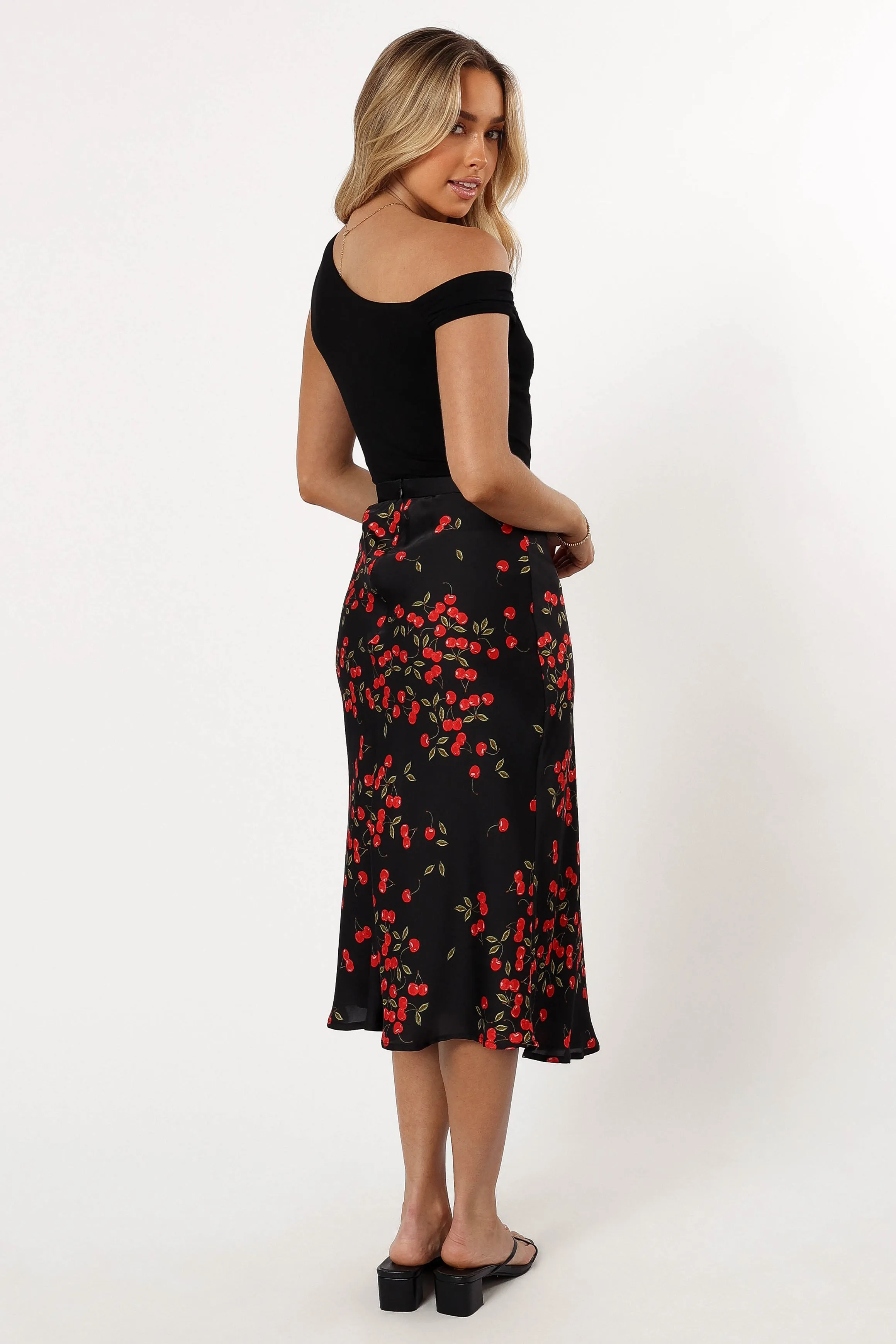 Annia Midi Skirt - Cherry sold by Petal & Pup product image thumbnail 5