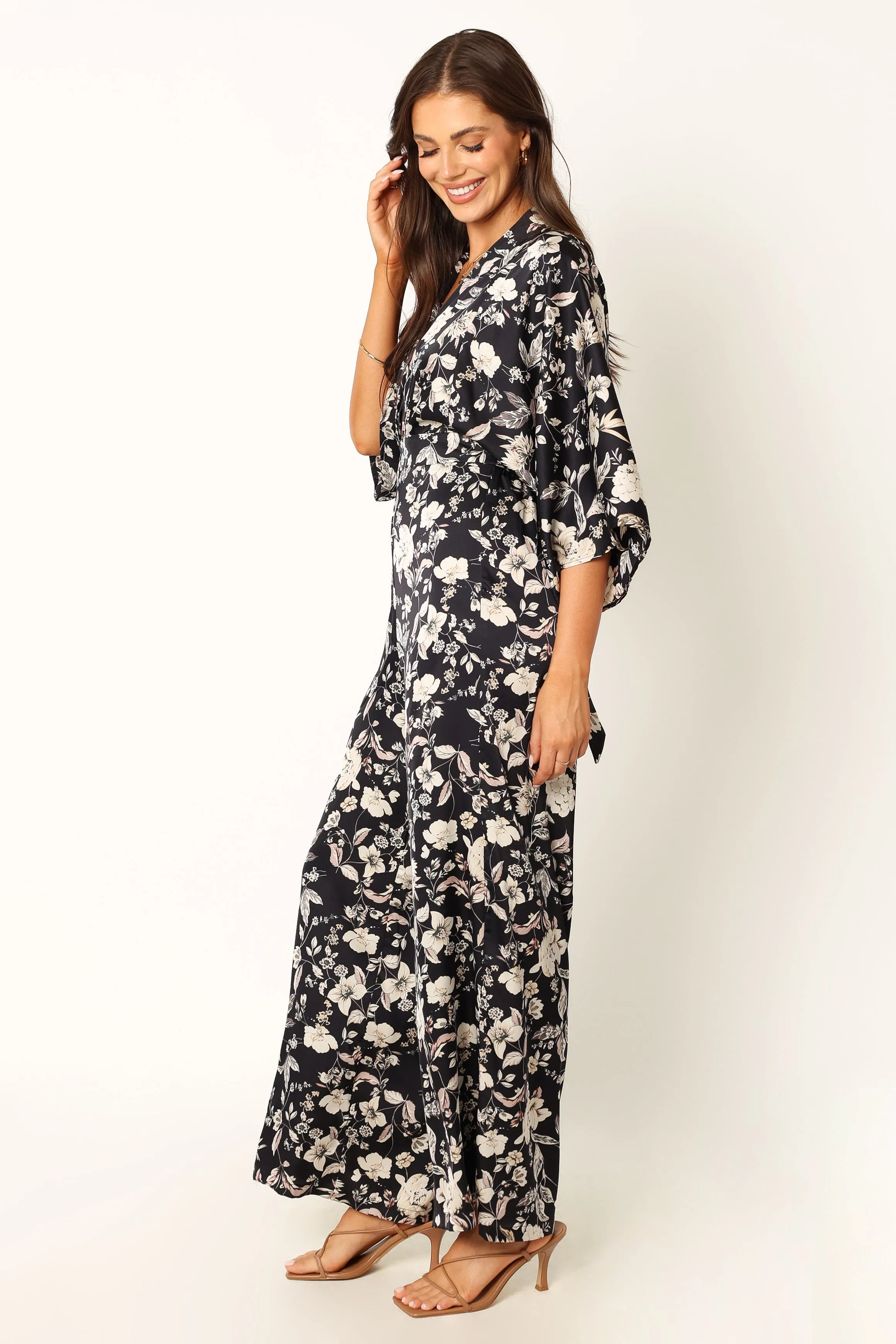 Sasha Jumpsuit - Black Floral sold by Petal & Pup product image thumbnail 3