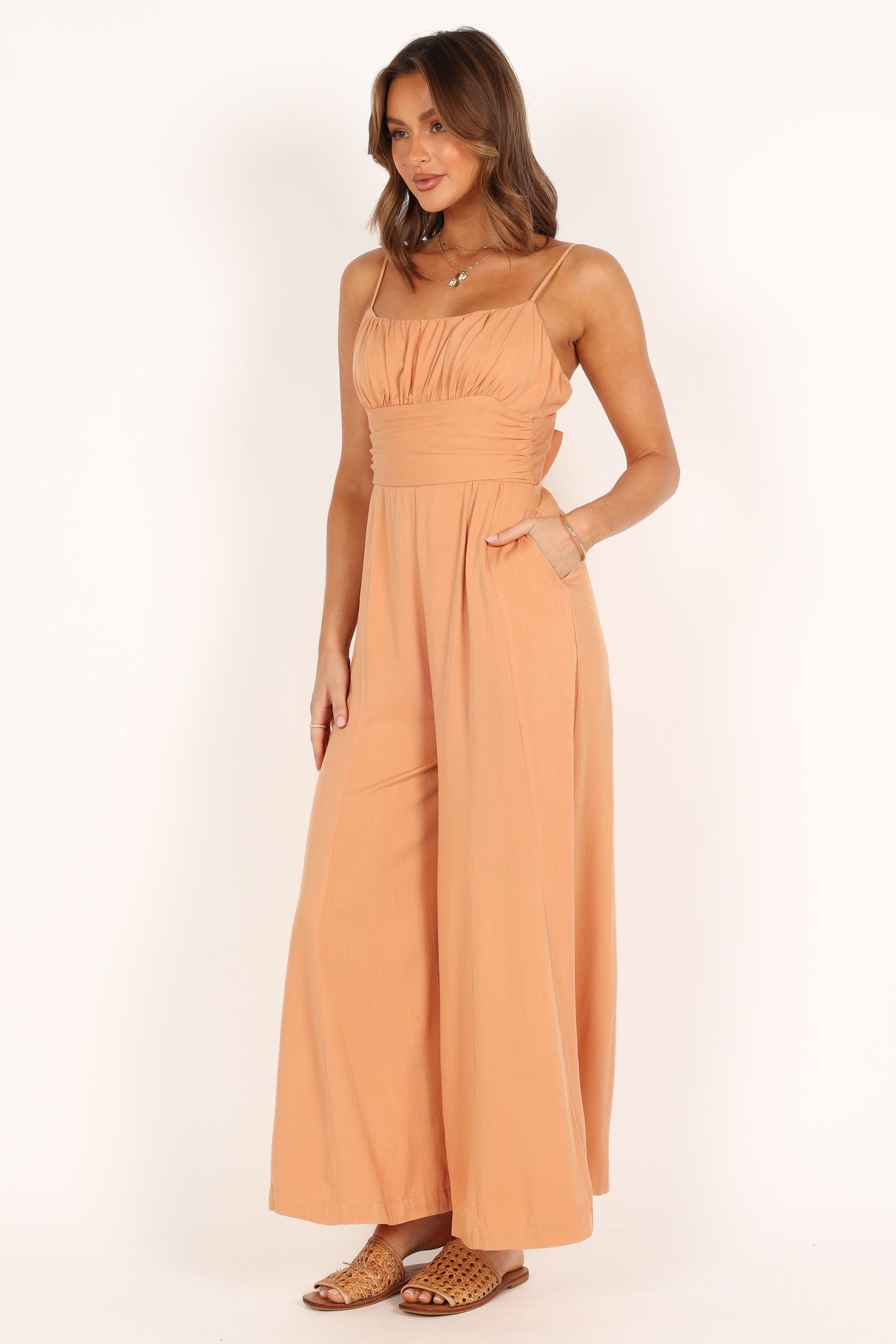 Glyph Jumpsuit - Tan sold by Petal & Pup product image thumbnail 4