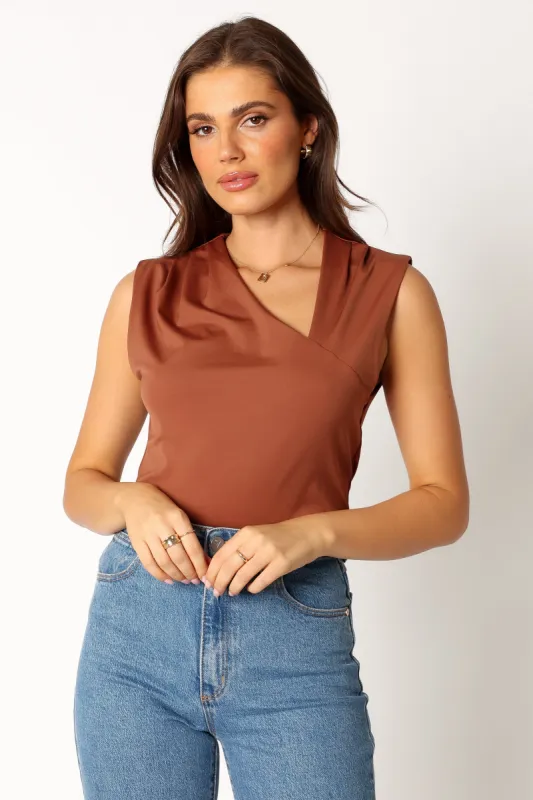 Lauri Top - Bronze sold by Petal & Pup