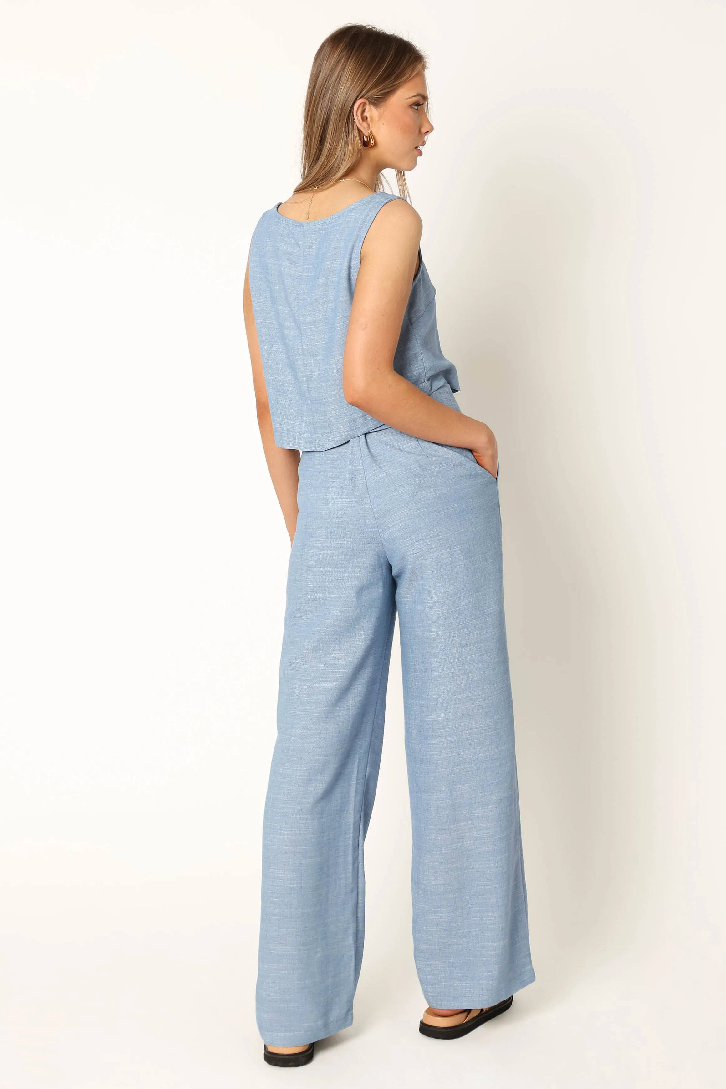 Isabelle Linen Set - Blue sold by Petal & Pup product image thumbnail 2