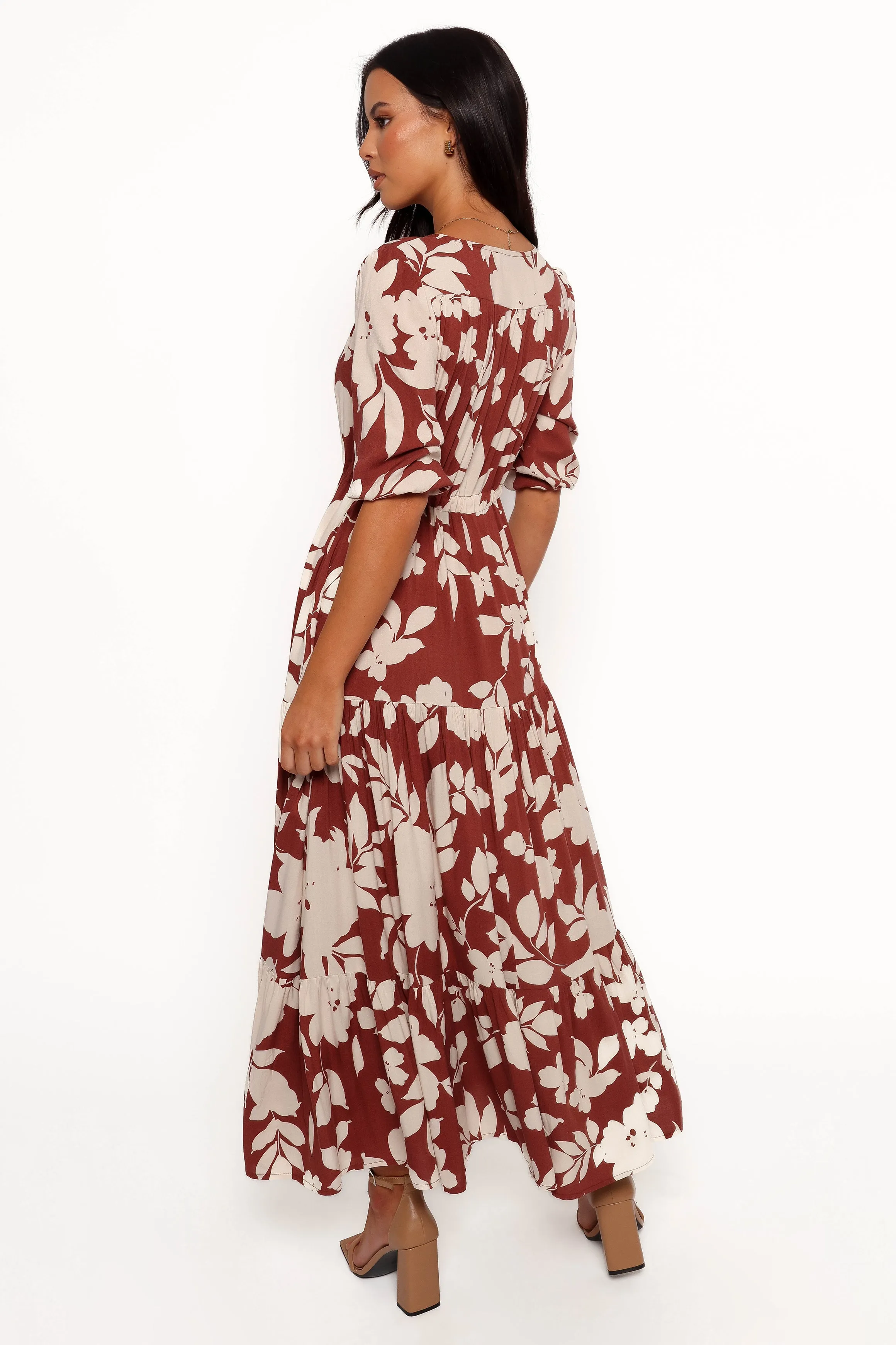 Kelda Dress - Rust Floral sold by Petal & Pup product image thumbnail 4