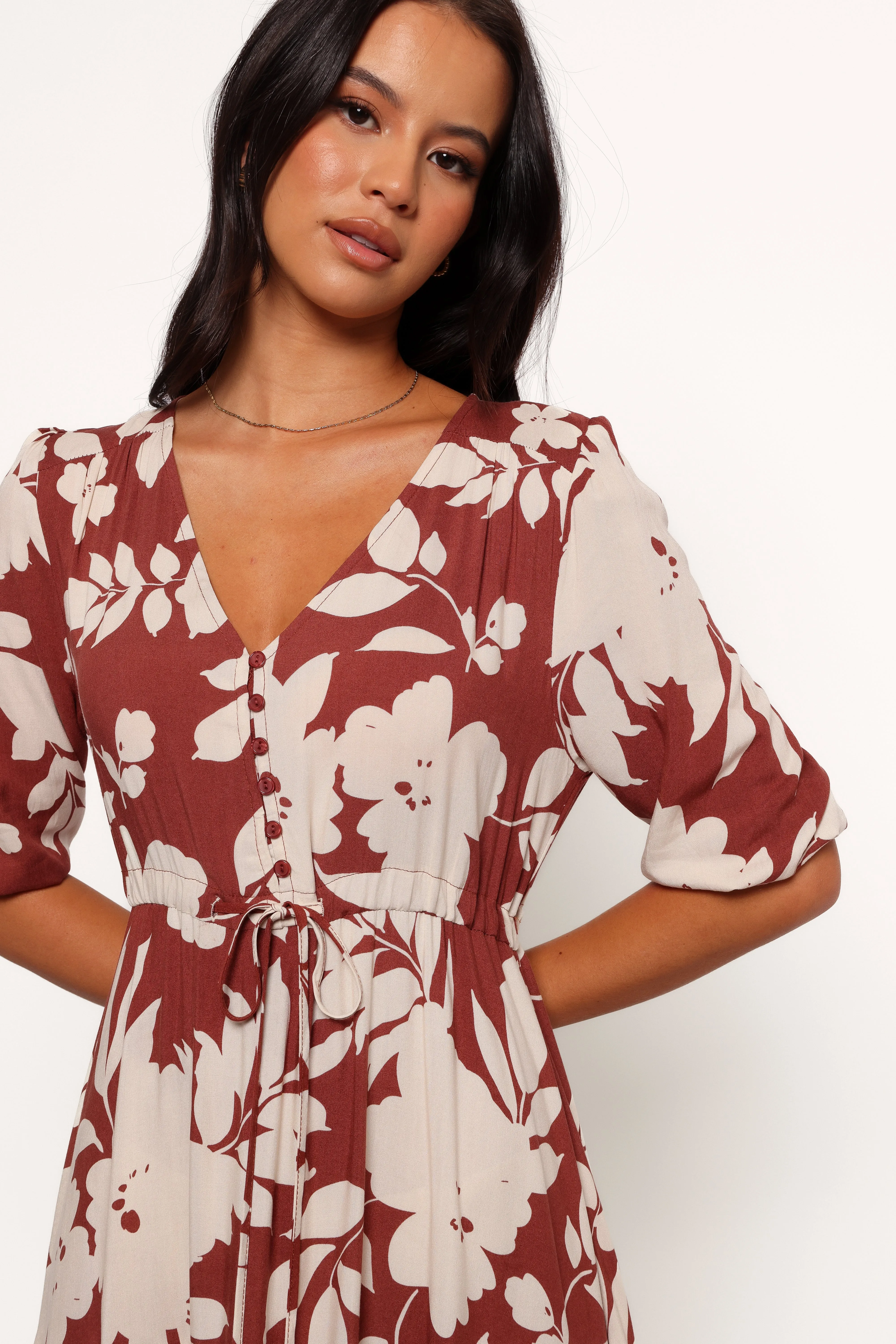 Kelda Dress - Rust Floral sold by Petal & Pup product image thumbnail 2