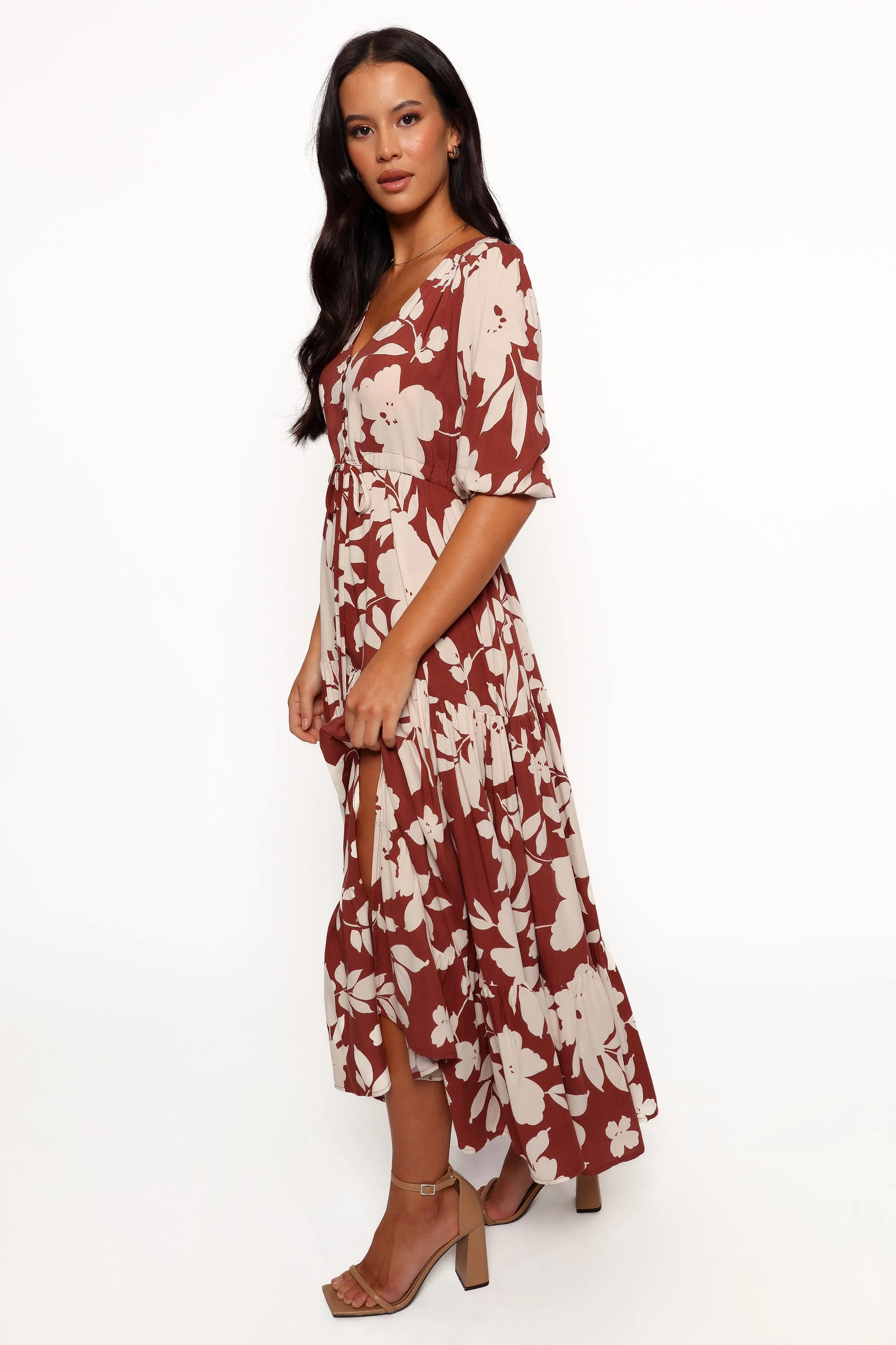 Kelda Dress - Rust Floral sold by Petal & Pup product image thumbnail 3